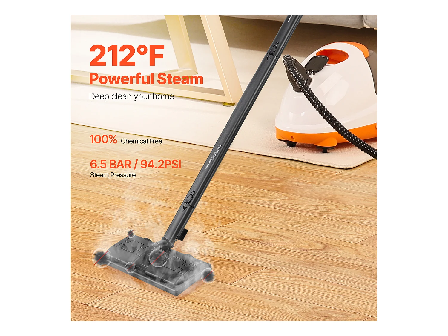 Nettoyeur Vapeur SucceBuy, 23 Accessoires, Nettoyeur Vapeur Multifonction pour le Nettoyage de la Maison