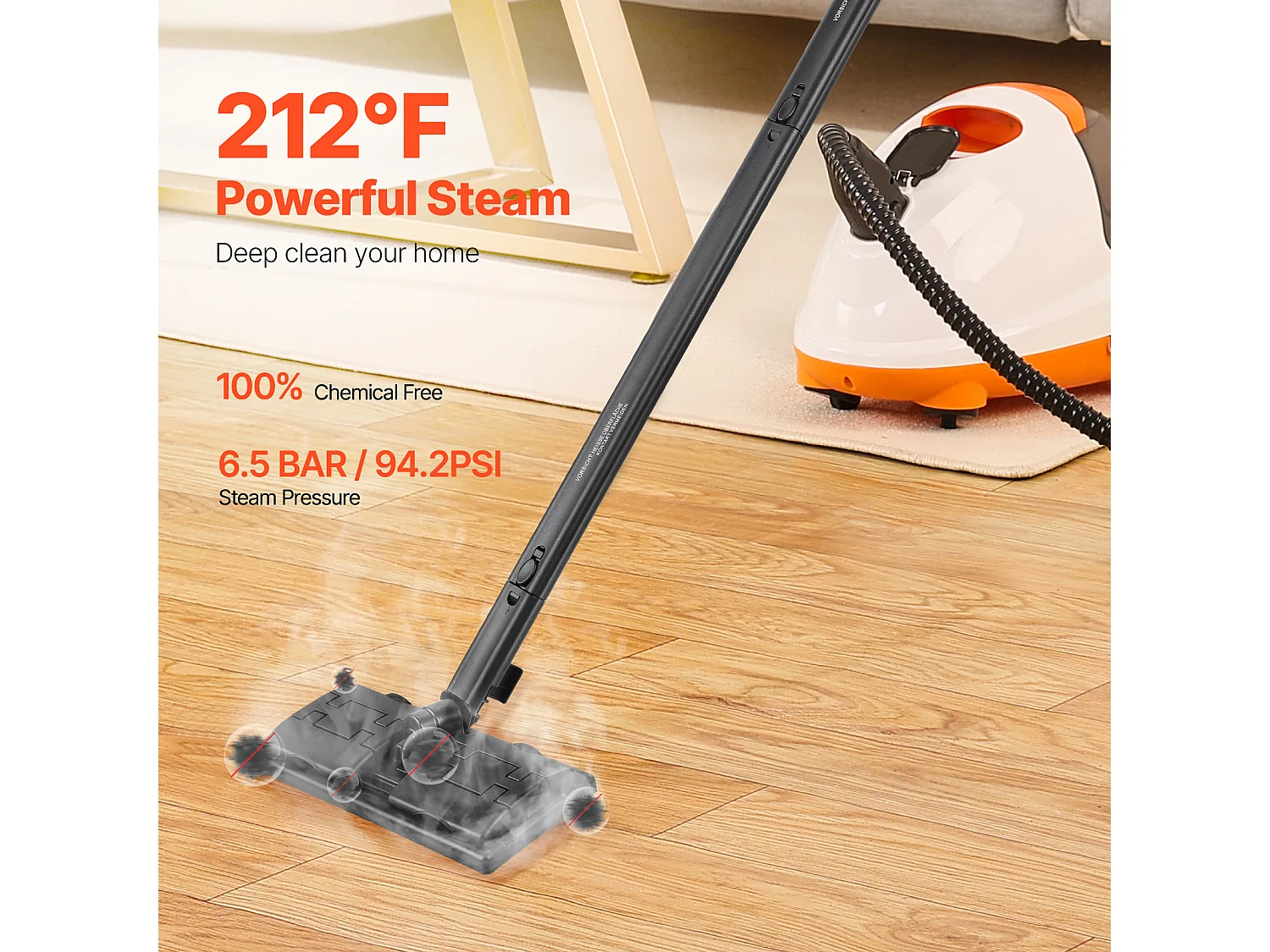 Nettoyeur Vapeur SucceBuy, 23 Accessoires, Nettoyeur Vapeur Multifonction pour le Nettoyage de la Maison