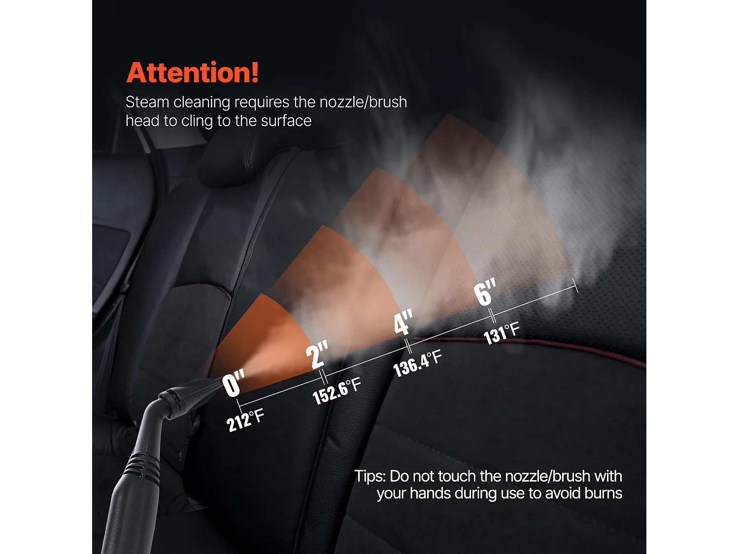 Nettoyeur Vapeur SucceBuy, 23 Accessoires, Nettoyeur Vapeur Multifonction pour le Nettoyage de la Maison