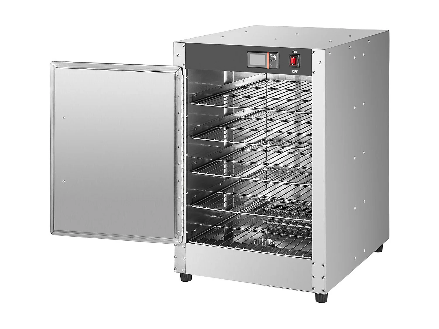 Chauffe-plats Industriel à 5 Niveaux SucceBuy, Armoire de Concession avec Bac à Eau pour Réchauffer Aliments