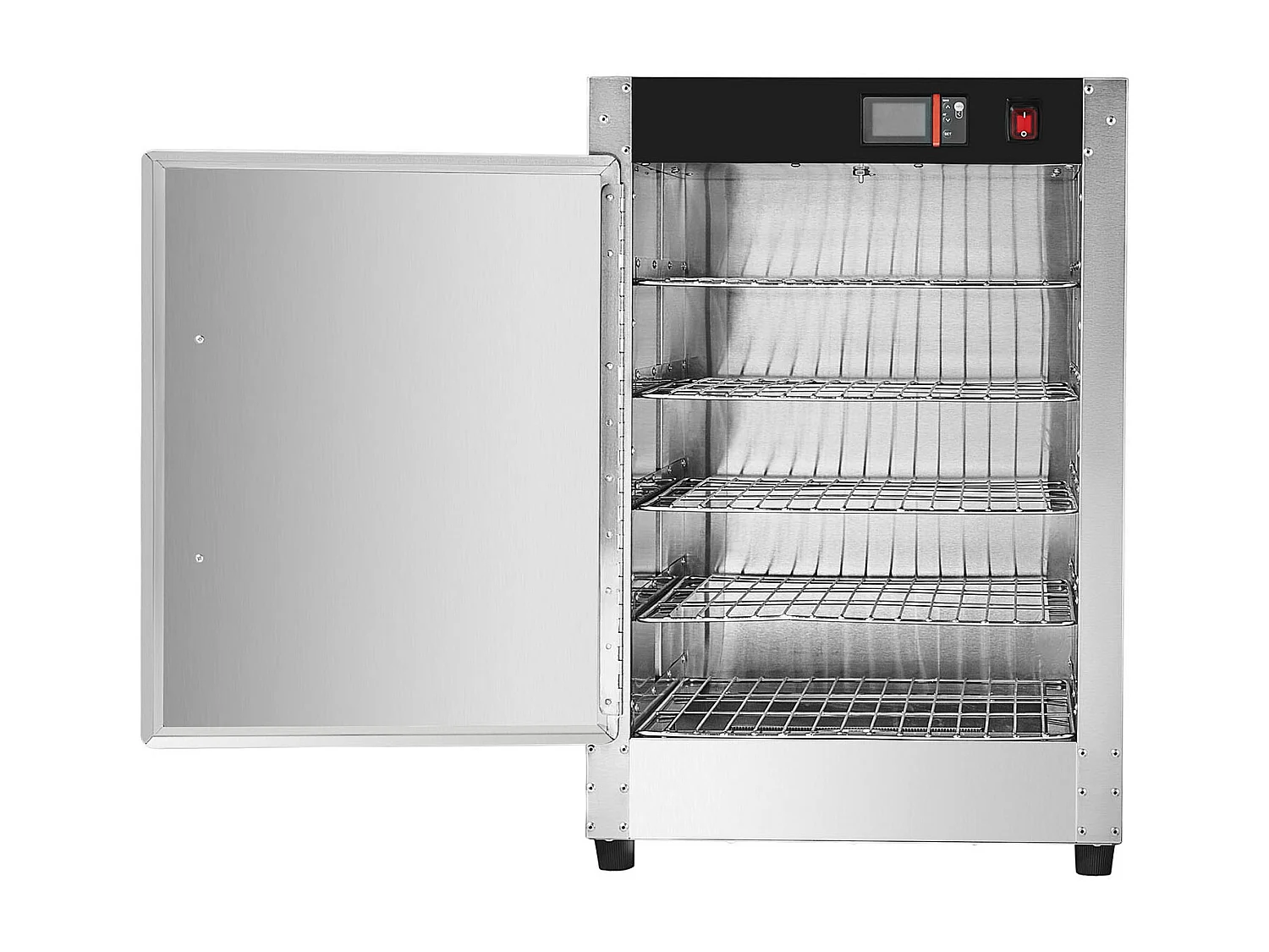 Chauffe-plats Industriel à 5 Niveaux SucceBuy, Armoire de Concession avec Bac à Eau pour Réchauffer Aliments