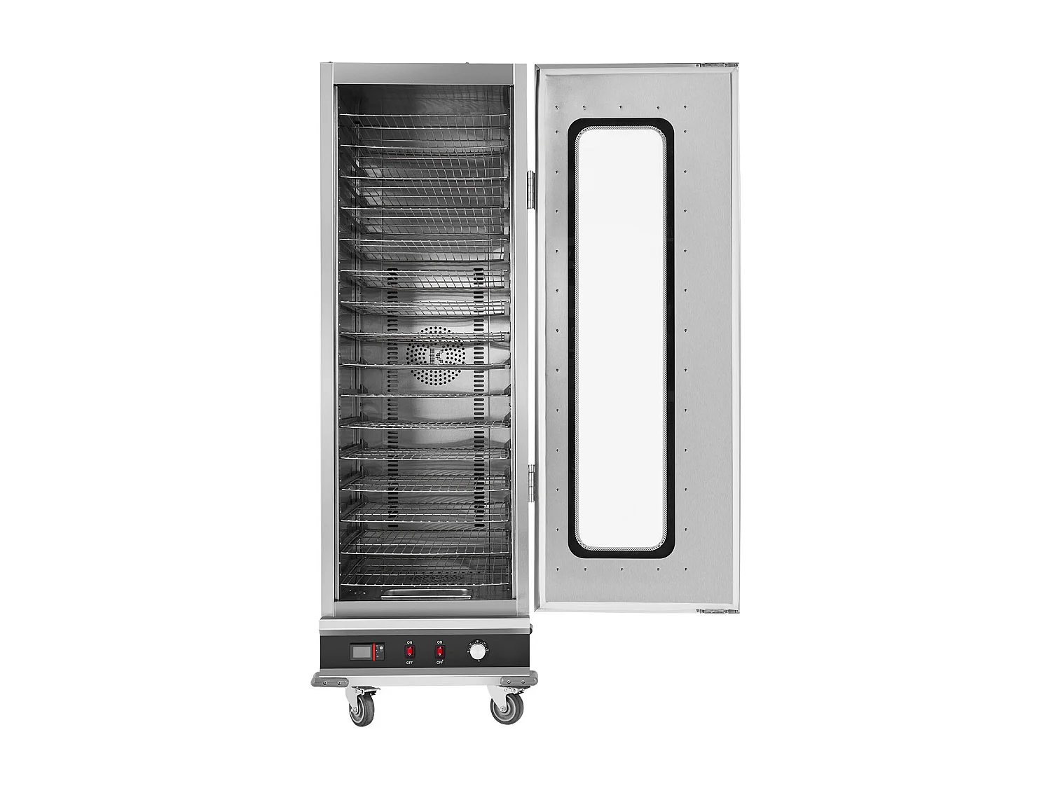 Chauffe-plats Industriel à 16 Niveaux SucceBuy, Armoire de Concession avec Bac à Eau pour Réchauffer Aliments