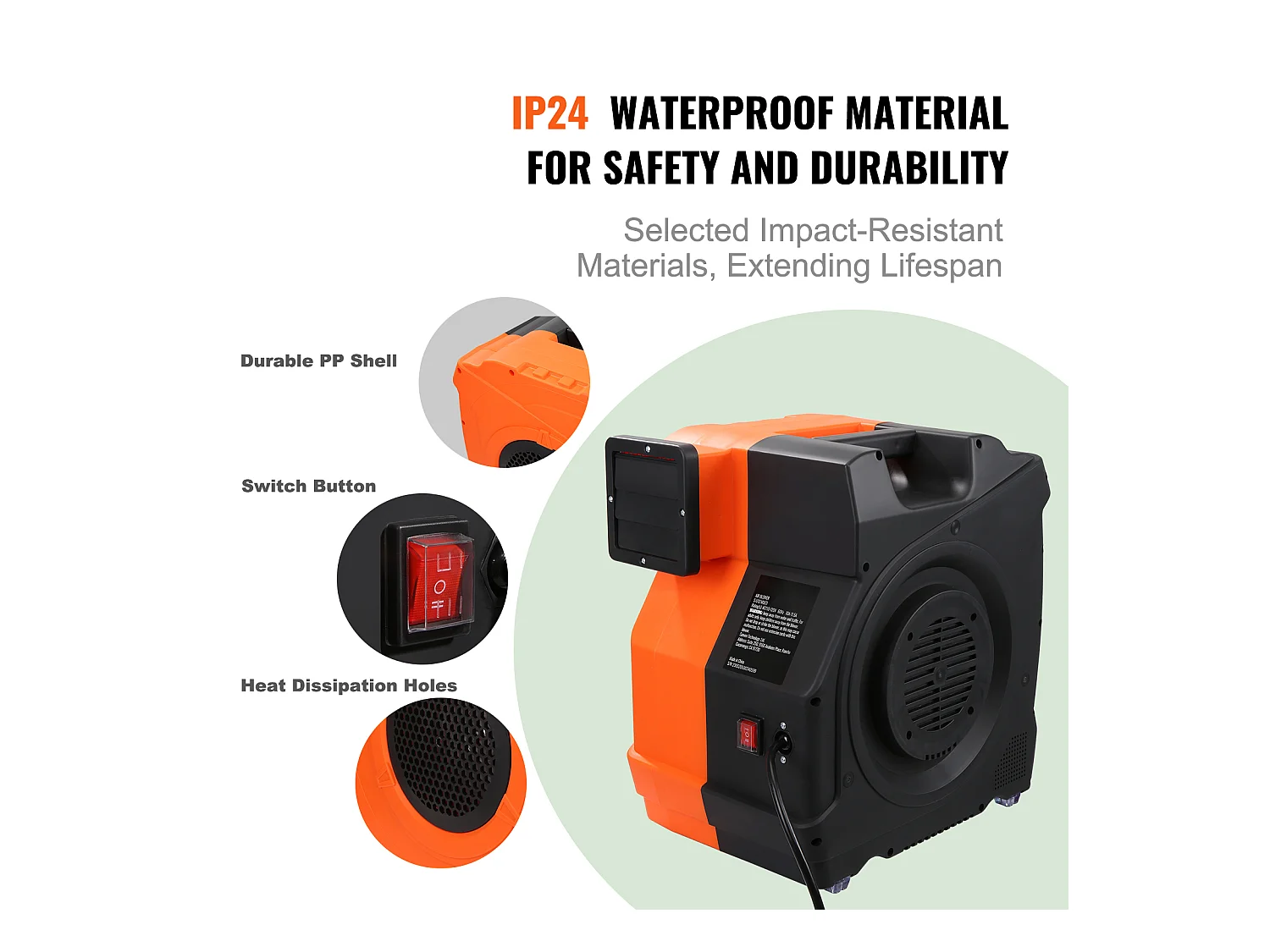 Souffleur d'Air SucceBuy 1100W Souffleur pour Château Gonflable Pompe à Air 770m³/h