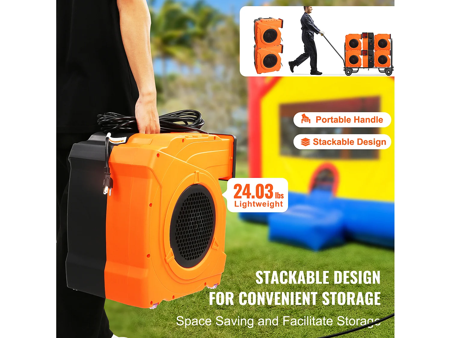 Soprador De Ar SucceBuy 1100 W Soprador Para Castelo Inflável Bomba De Ar 770 M³/H