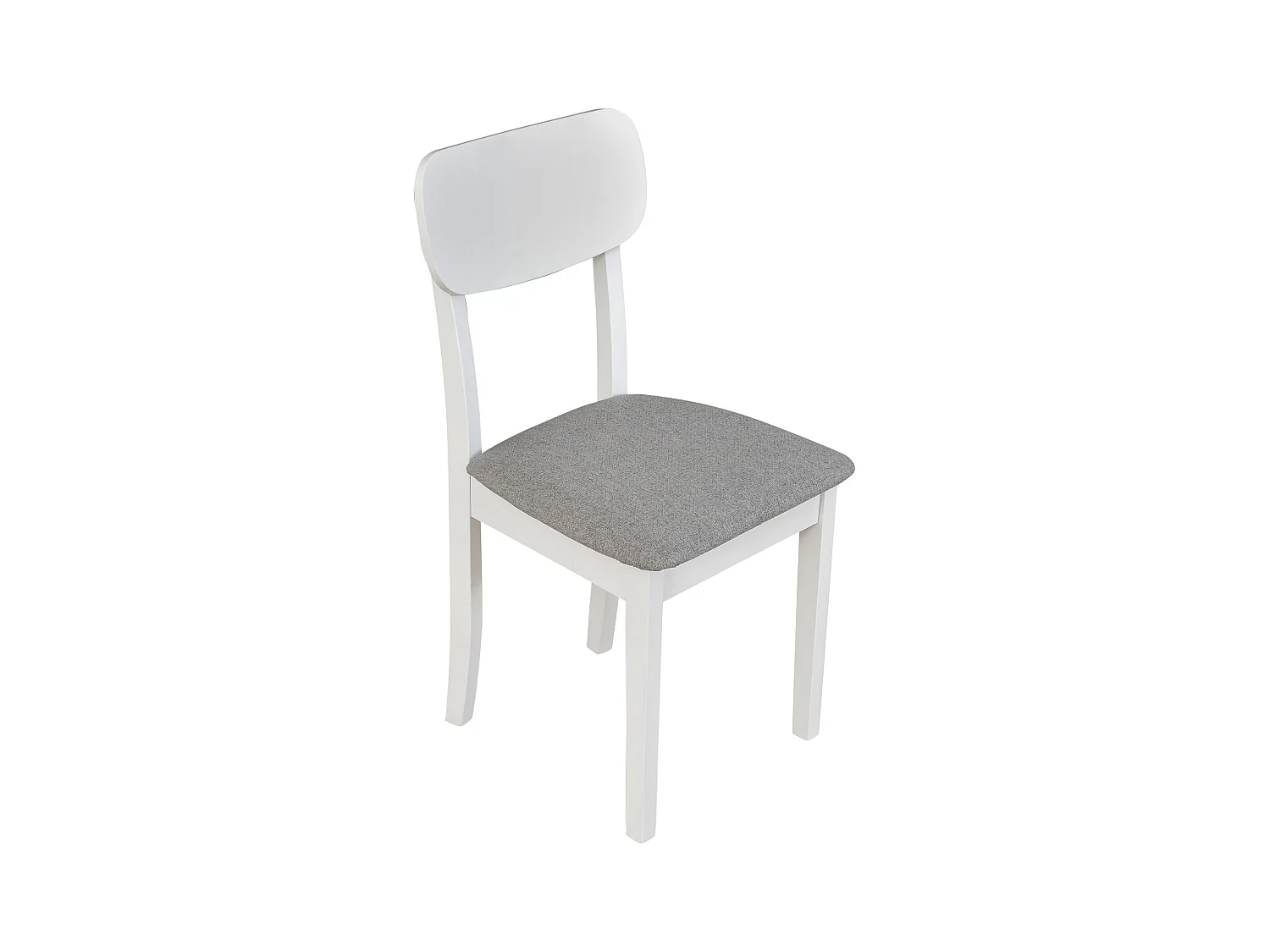 Silla de comedor acolchada – Gris claro/Blanco – NOELES