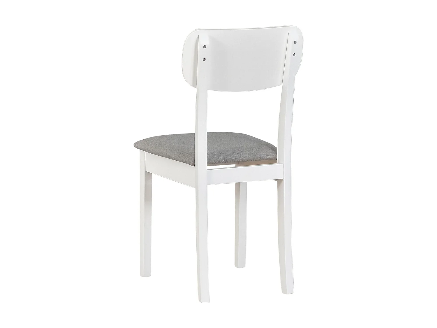 Chaise de salle à manger rembourrée - gris clair/blanc - NOELES
