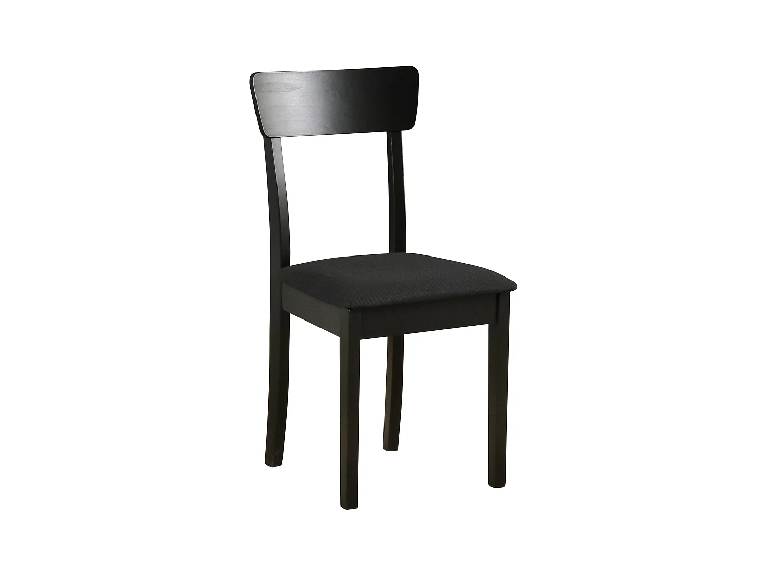 Chaise de salle à manger rembourrée - noir - WEHRON