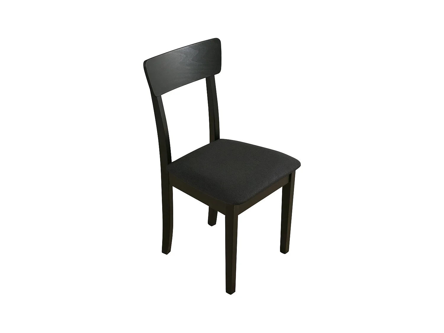 Chaise de salle à manger rembourrée - noir - WEHRON