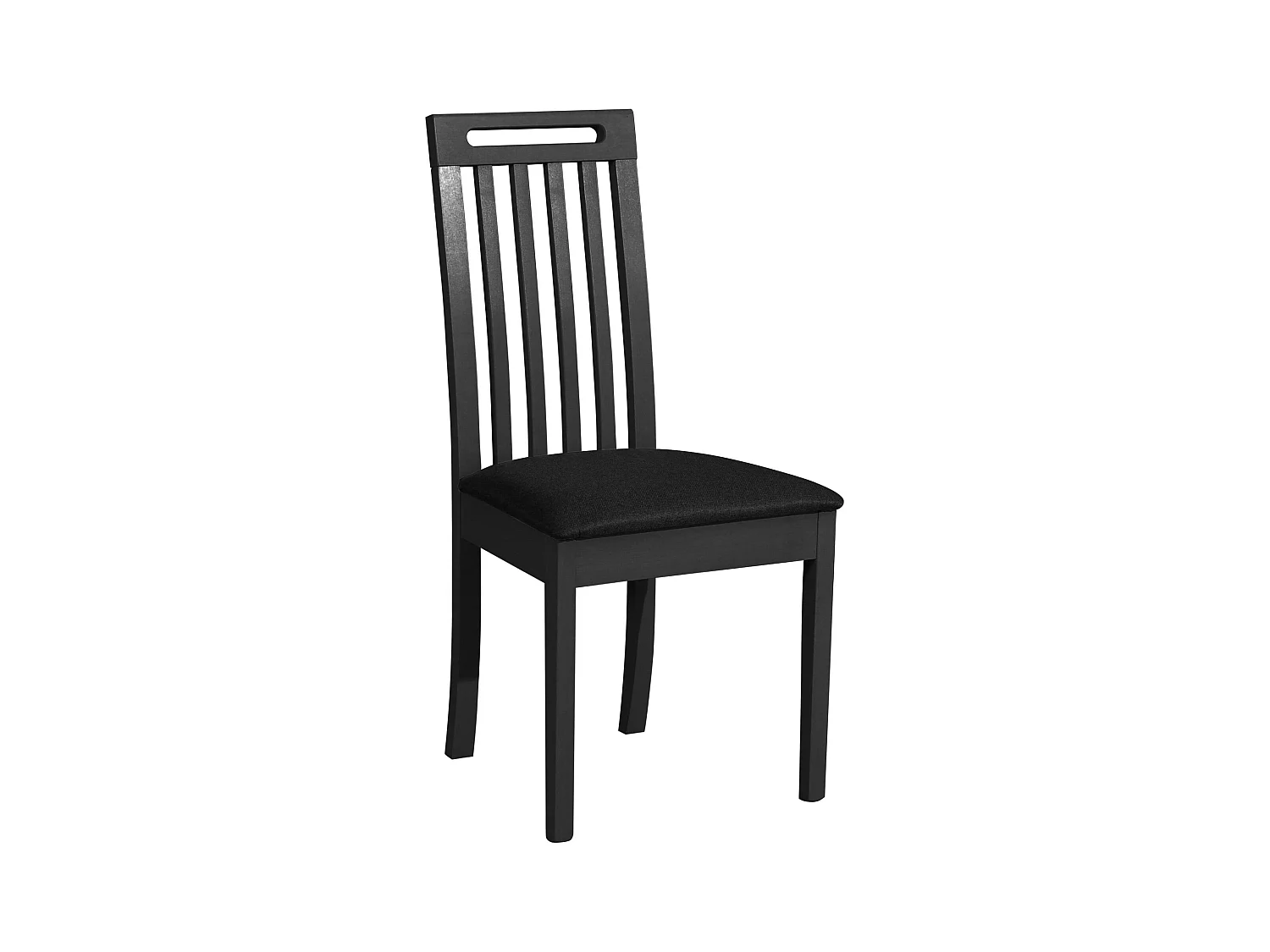 Chaise de salle à manger rembourrée - noir - SALVINS