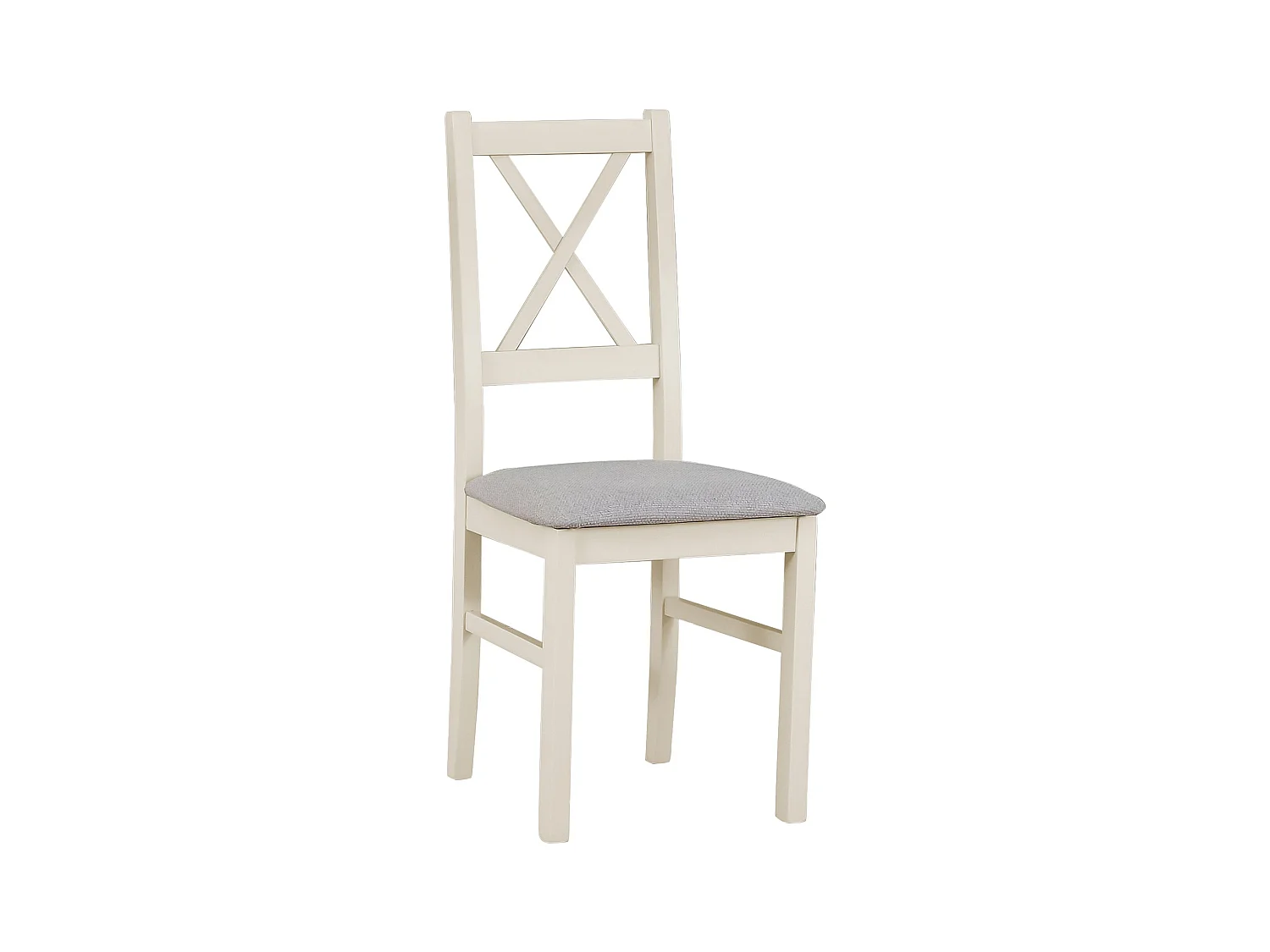 Esszimmerstuhl mit Polstersitz – Hellgrau/Greige – TRUNOS