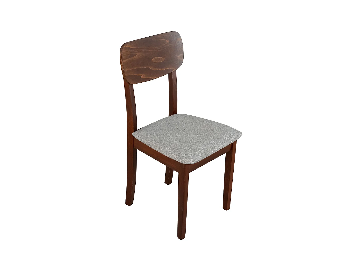 Sedia da pranzo imbottita – Beige chiaro/Noce – NOELES