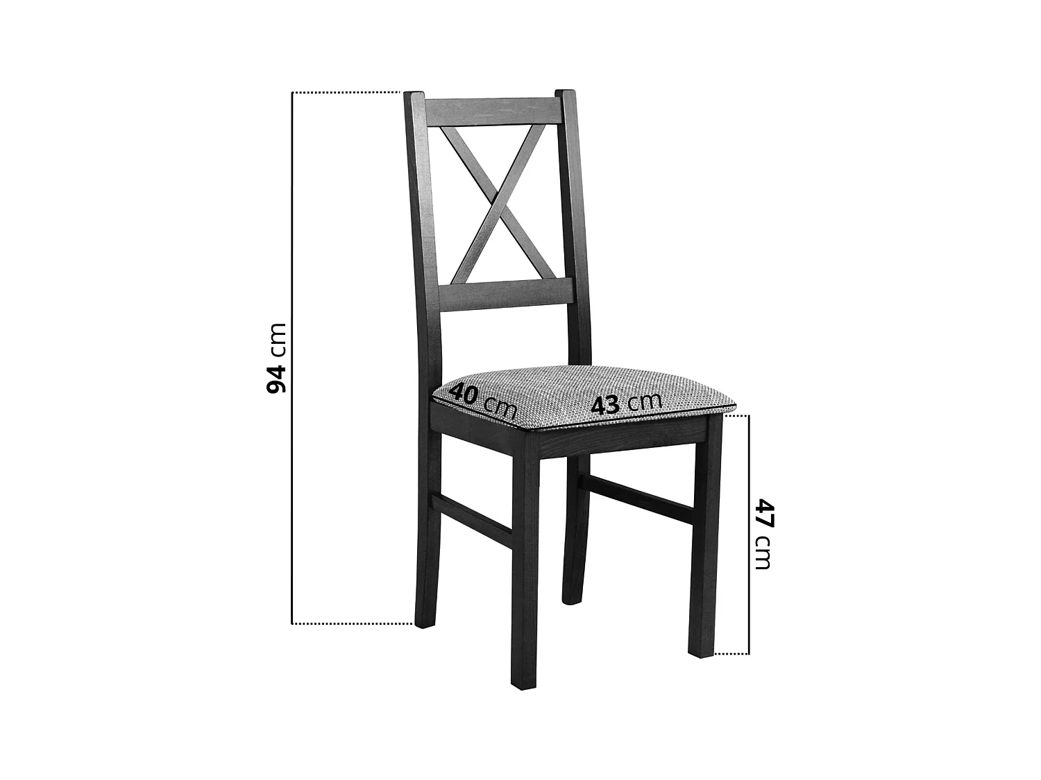 Chaise de salle à manger rembourrée - beige/greige - TRUNOS