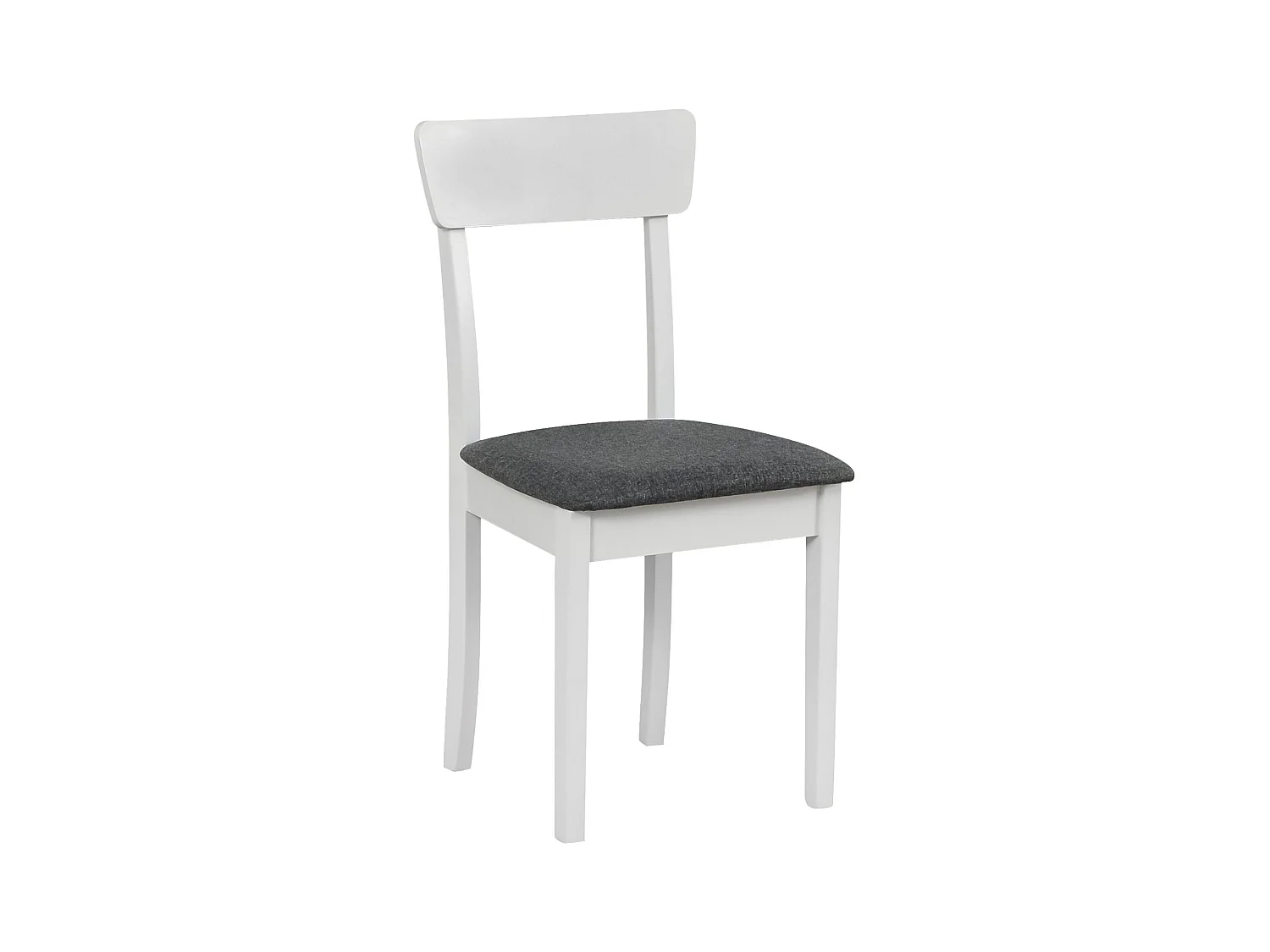 Chaise de salle à manger rembourrée - gris foncé/blanc - WEHRON
