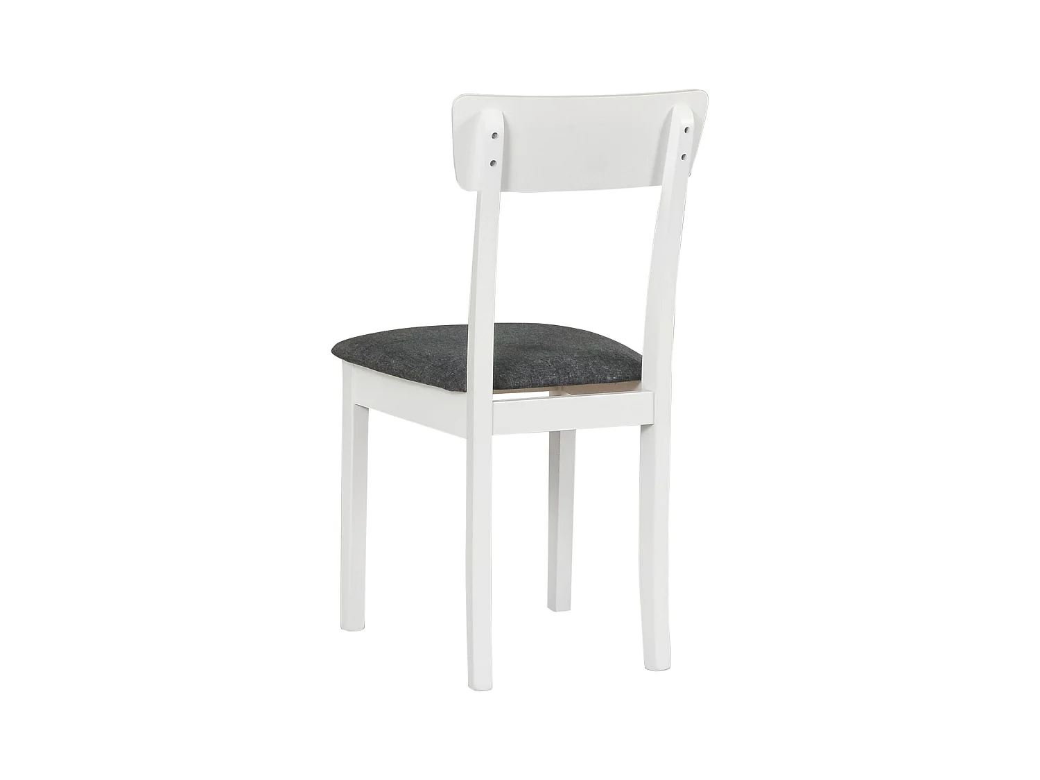 Chaise de salle à manger rembourrée - gris foncé/blanc - WEHRON