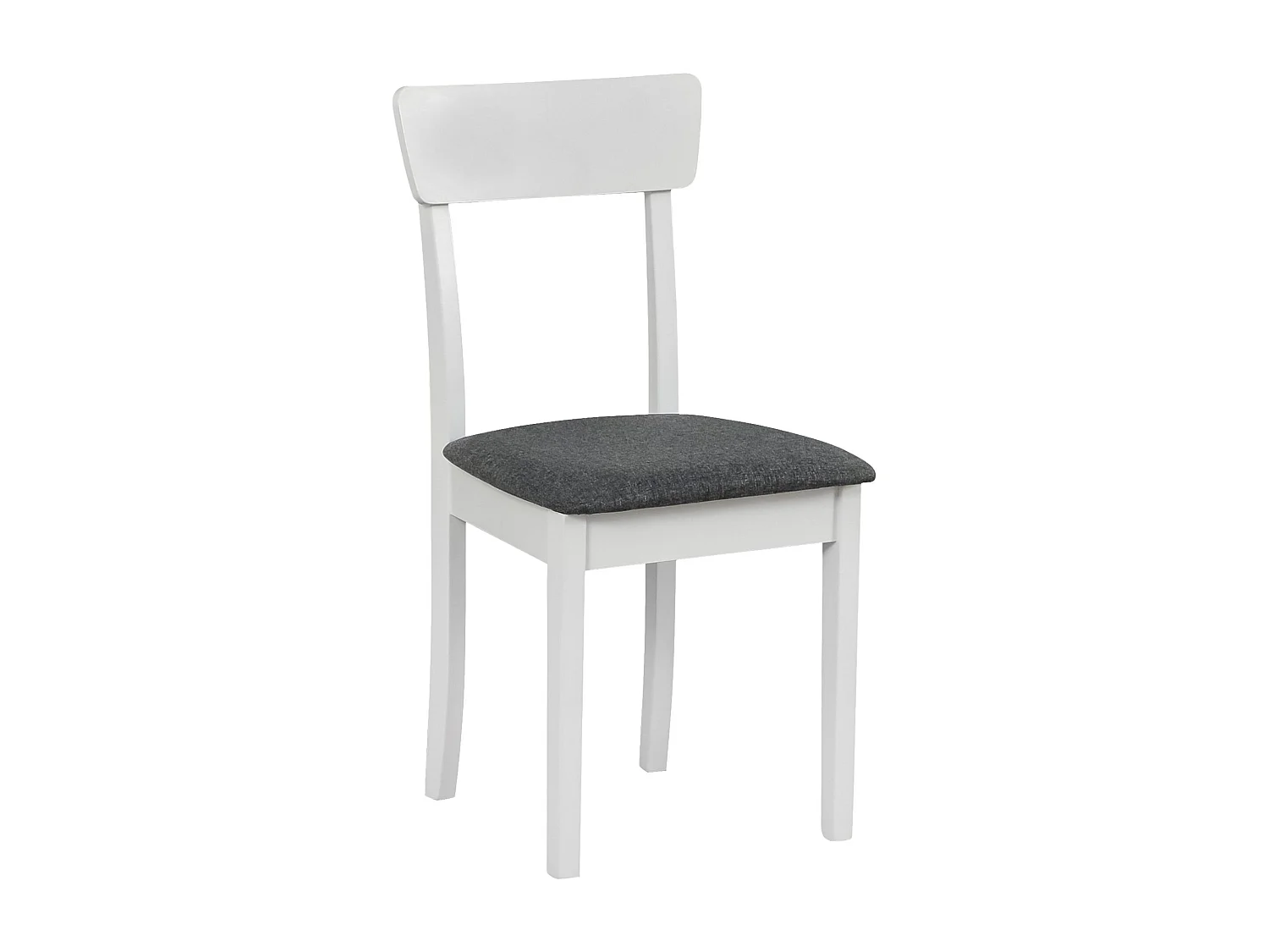 Silla de comedor acolchada – Gris oscuro/Blanco – WEHRON