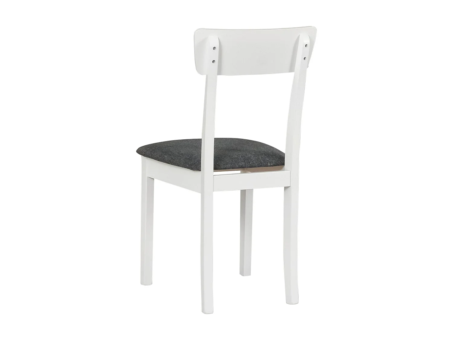Silla de comedor acolchada – Gris oscuro/Blanco – WEHRON