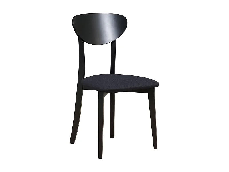 Esszimmerstuhl mit Polstersitz – Schwarz – POMONI
