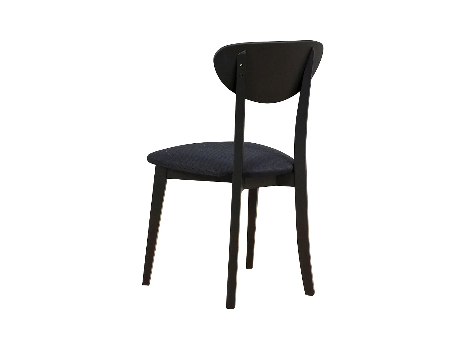Chaise de salle à manger rembourrée - noir - POMONI