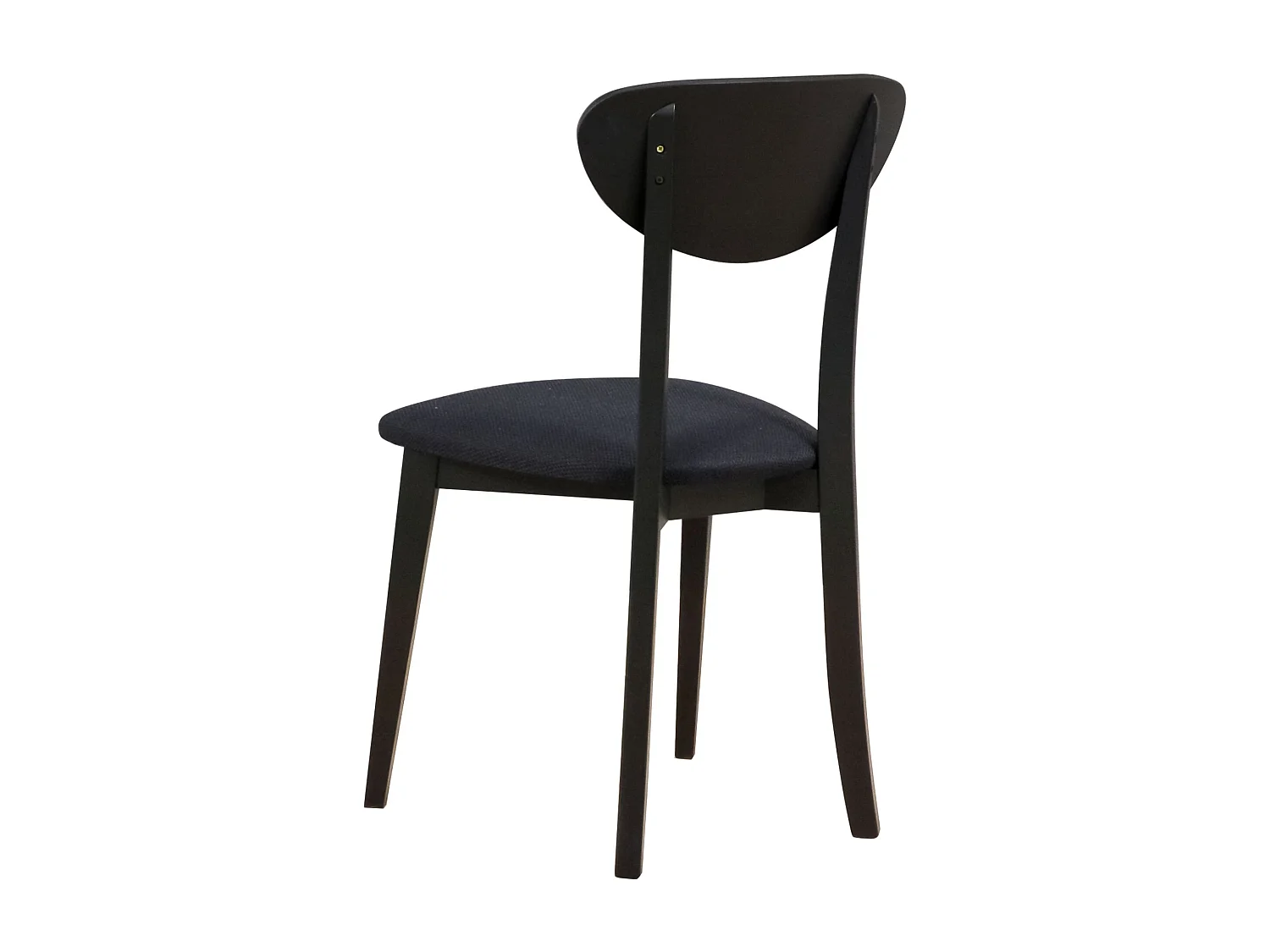 Esszimmerstuhl mit Polstersitz – Schwarz – POMONI