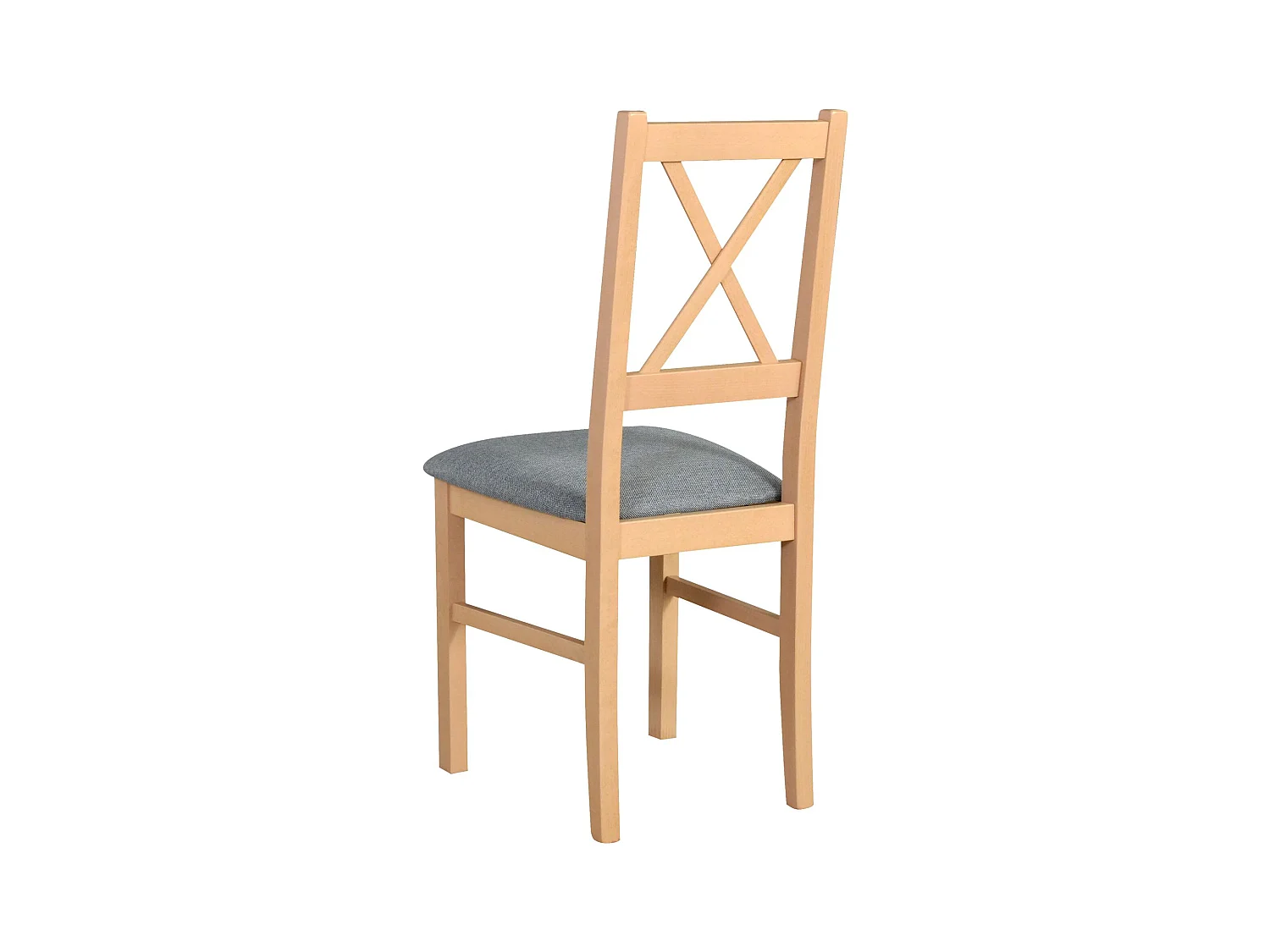 Chaise de salle à manger rembourrée - gris/chêne Sonoma - TRUNOS