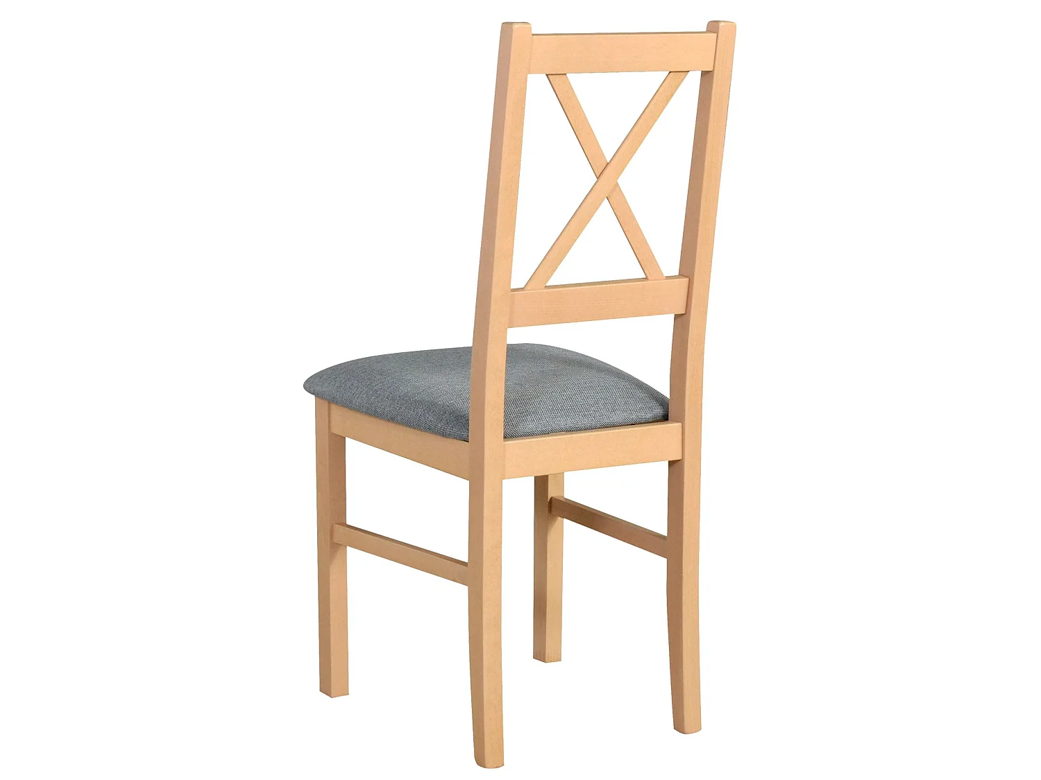 Chaise de salle à manger rembourrée - gris/chêne Sonoma - TRUNOS