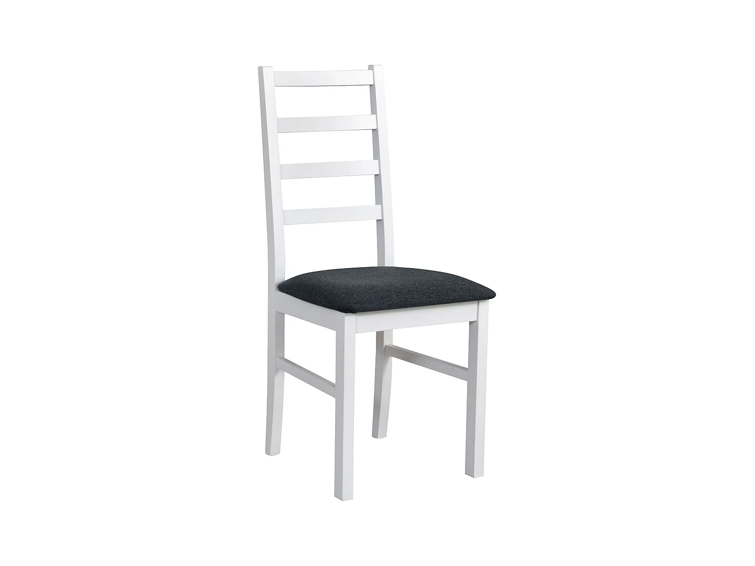 Chaise de salle à manger rembourrée - gris foncé/blanc - NICELLA
