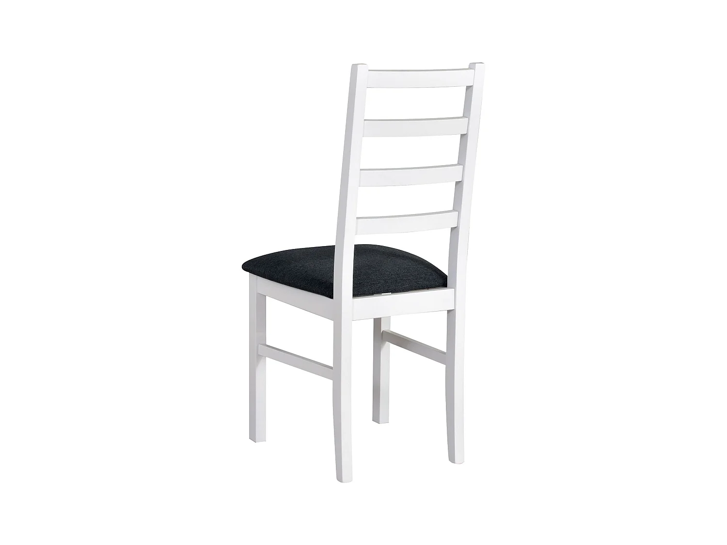 Chaise de salle à manger rembourrée - gris foncé/blanc - NICELLA