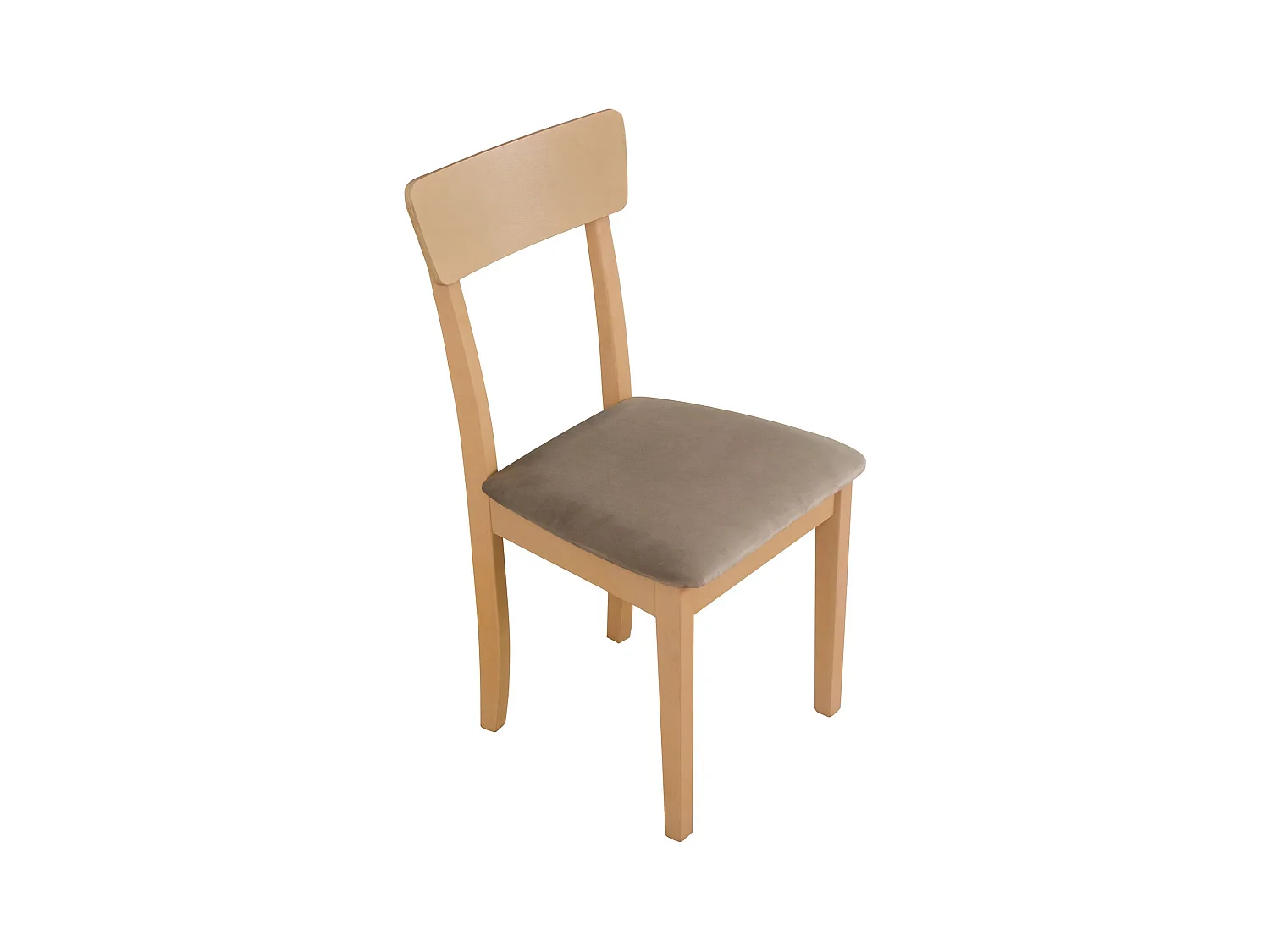 Chaise de salle à manger rembourrée - beige foncé/chêne Sonoma - WEHRON
