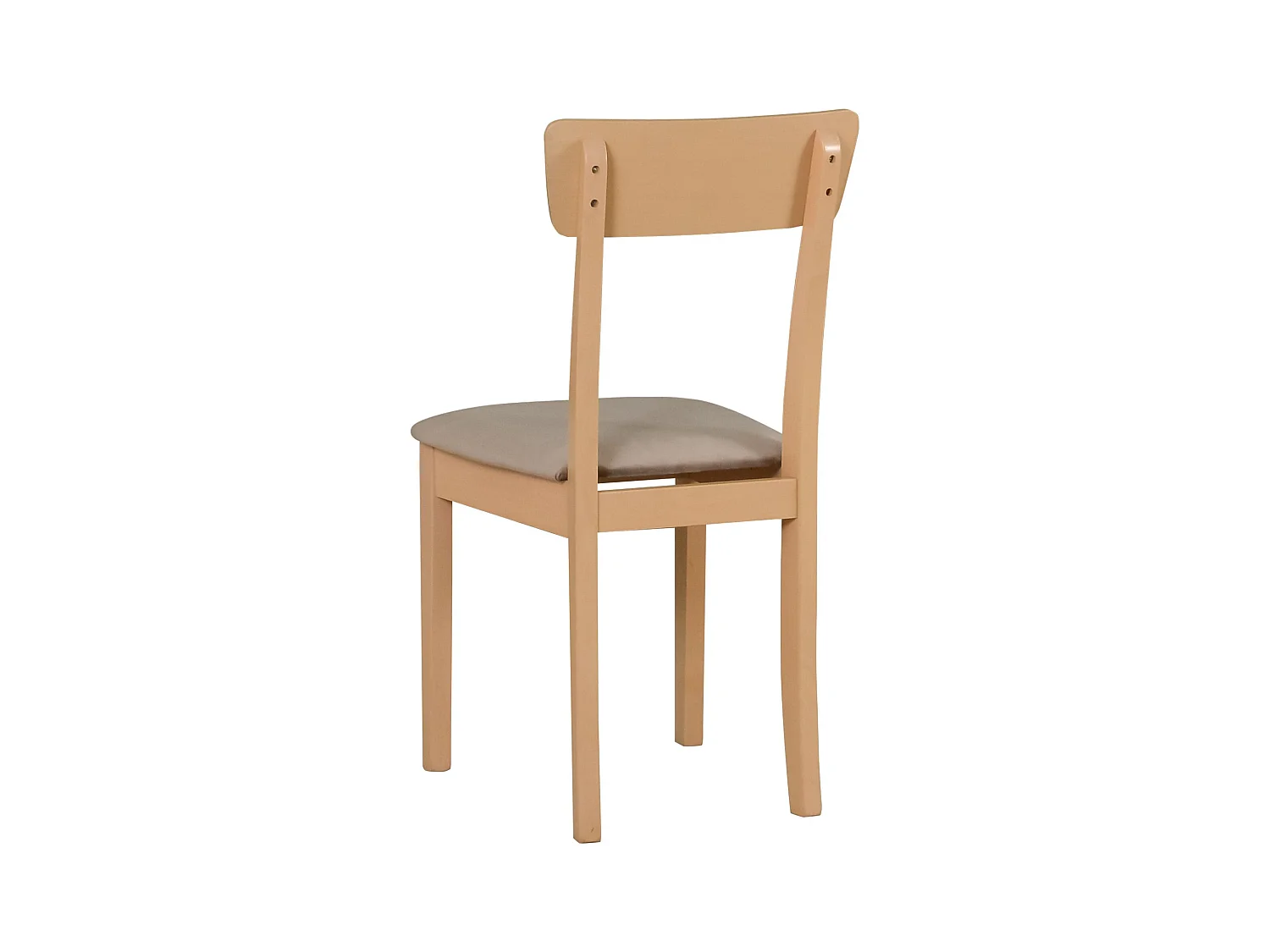 Chaise de salle à manger rembourrée - beige foncé/chêne Sonoma - WEHRON