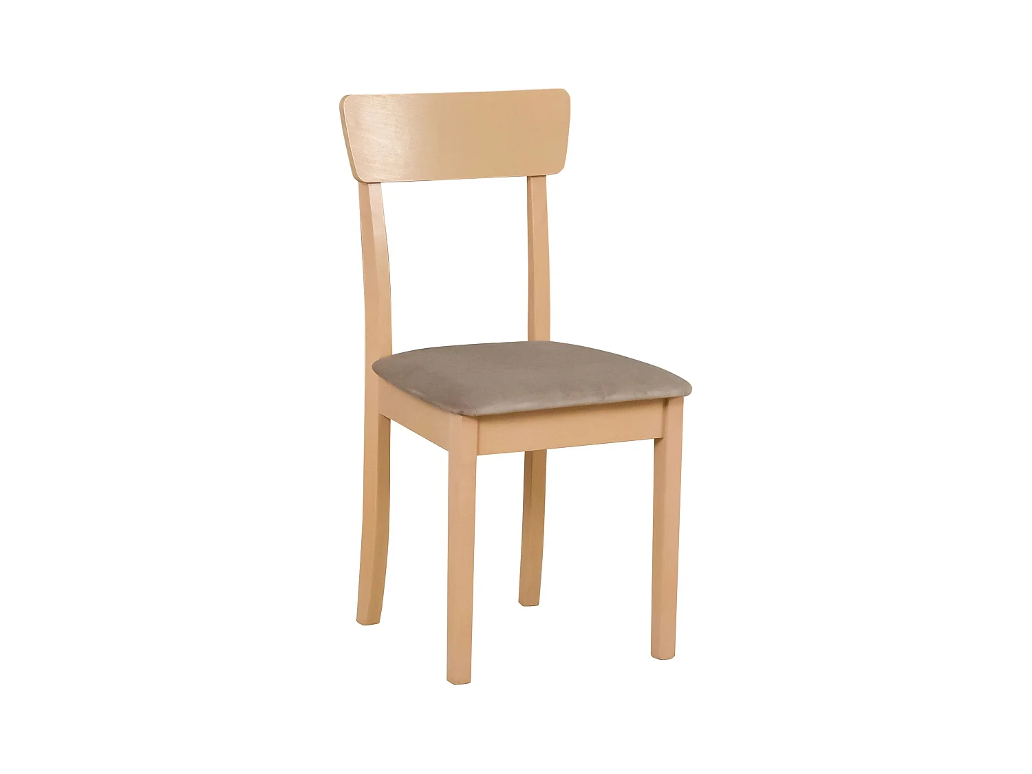 Esszimmerstuhl mit Polstersitz – Dunkelbeige/Sonoma-Eiche – WEHRON