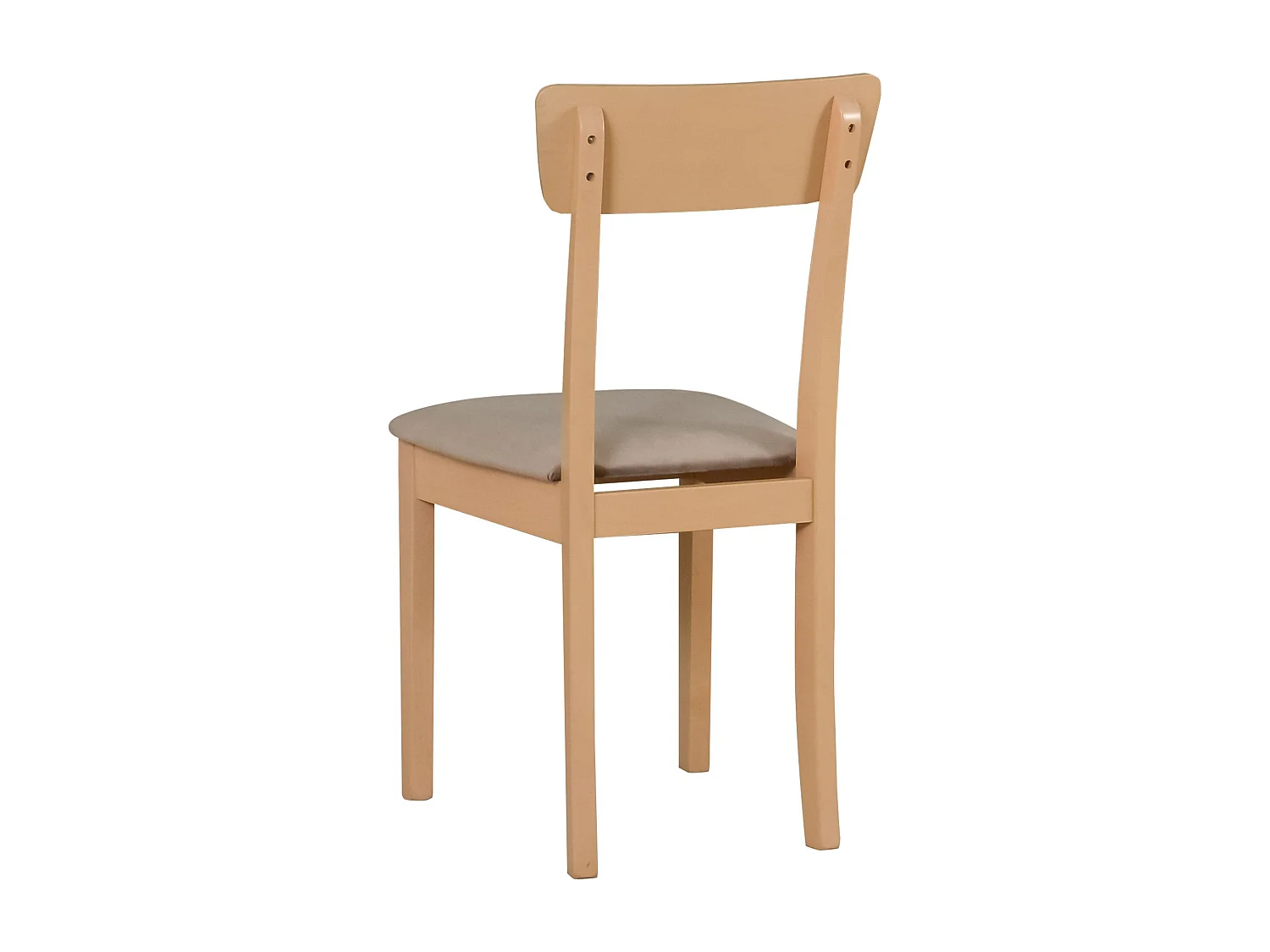 Silla de comedor acolchada – Beige oscuro/Roble Sonoma – WEHRON