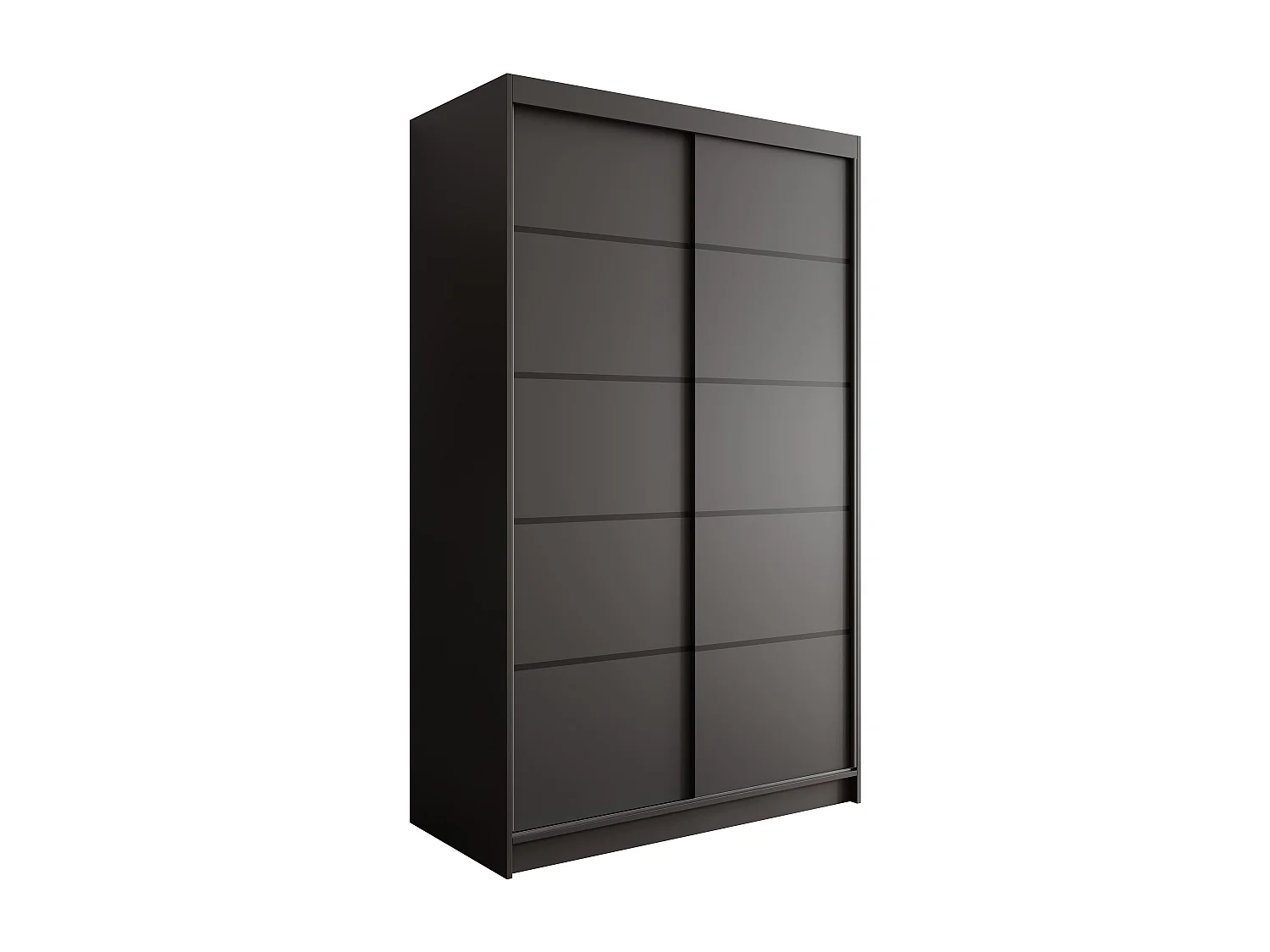 Kleiderchrank Paola/Schiebentüren/Schwarz