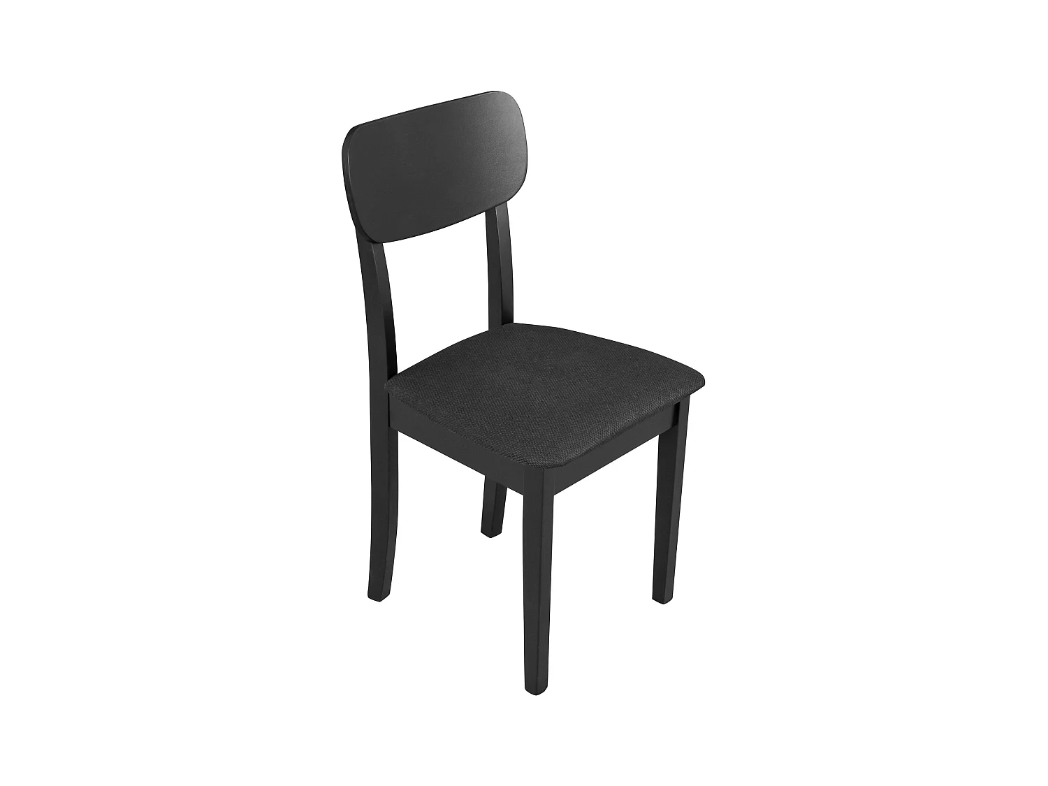 Chaise de salle à manger rembourrée - noir - NOELES