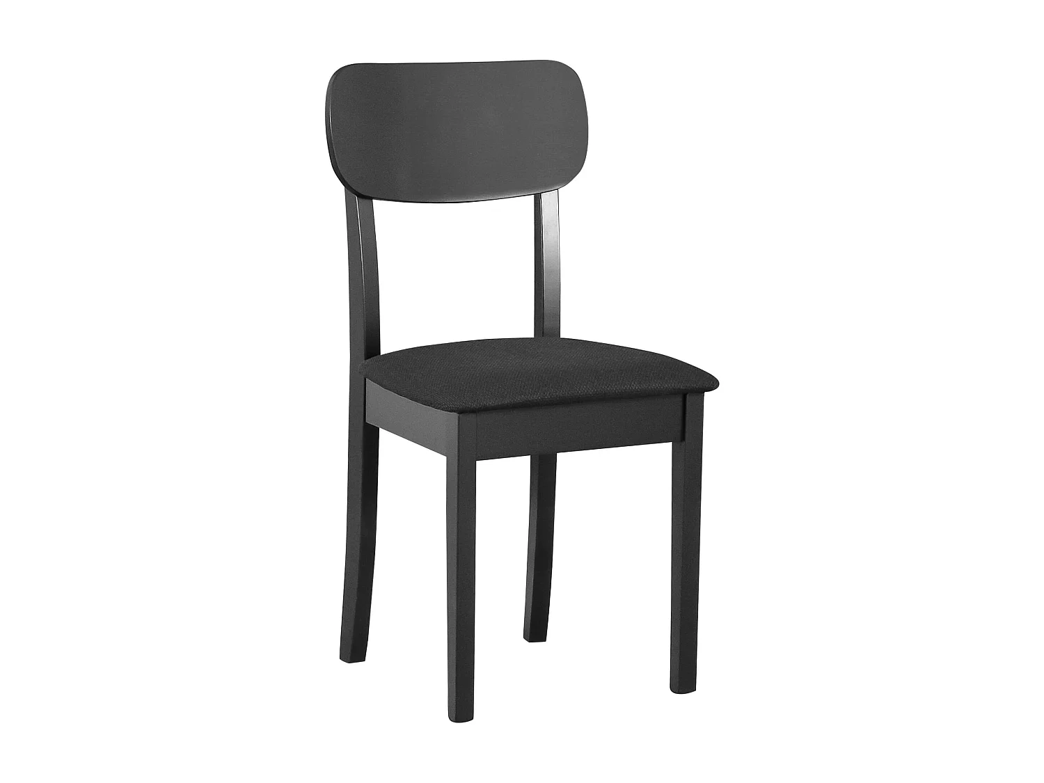 Silla de comedor acolchada – Negro – NOELES