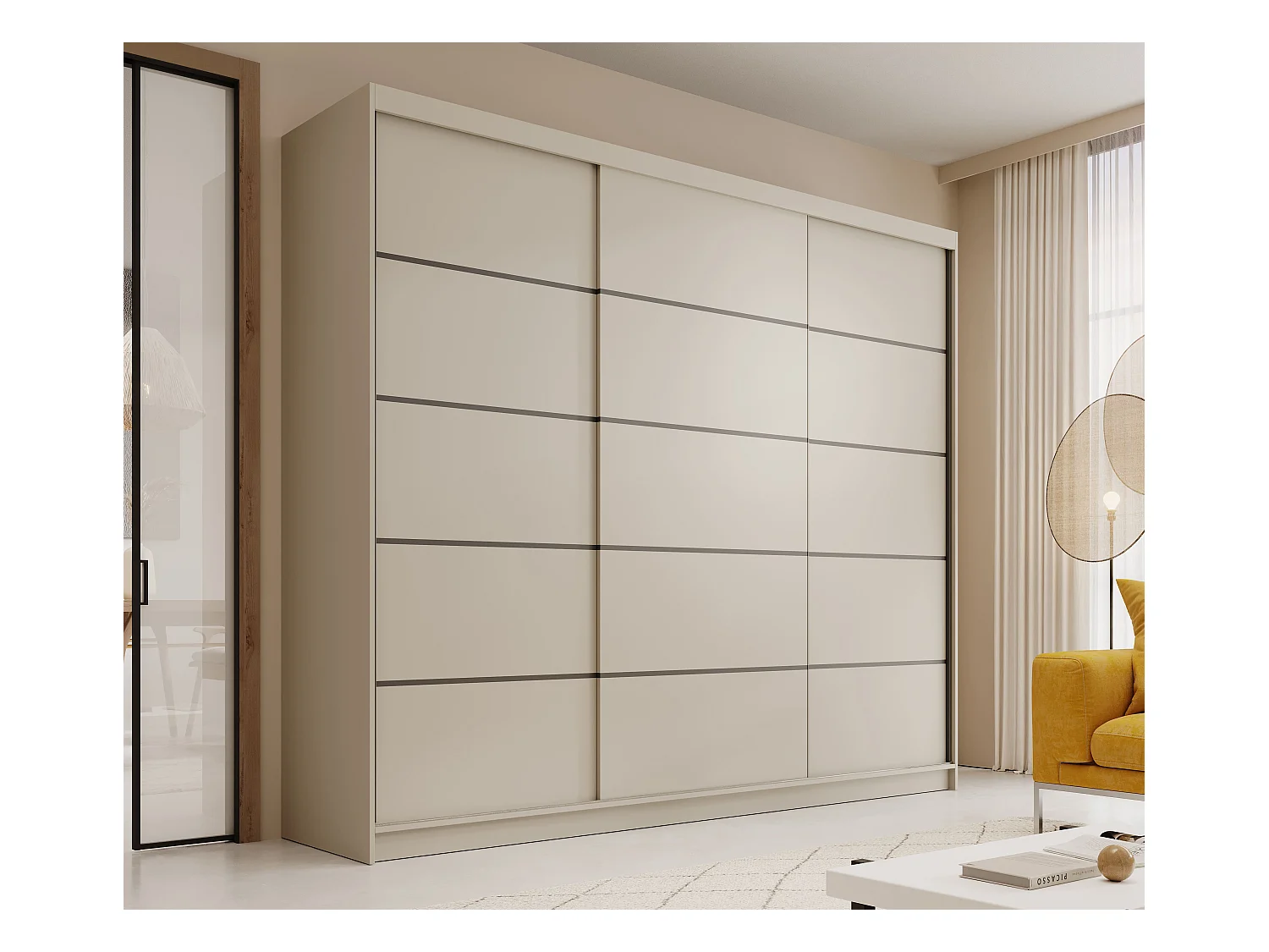 Armoire Maxi 250/Portes coulissantes/Beige