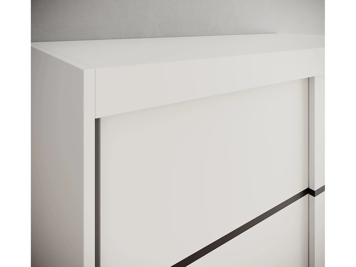 Armoire Paola/Portes coulissantes/Blanc