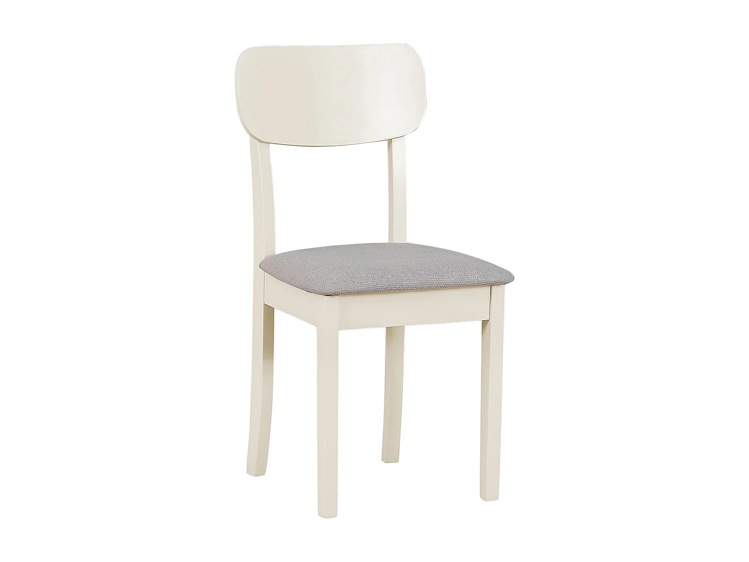 Silla de comedor acolchada – Gris claro/Greige – NOELES