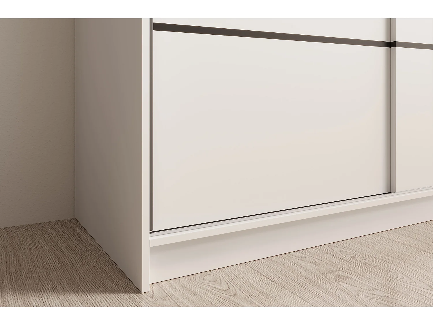 Armoire Mona/Portes coulissantes/Blanc