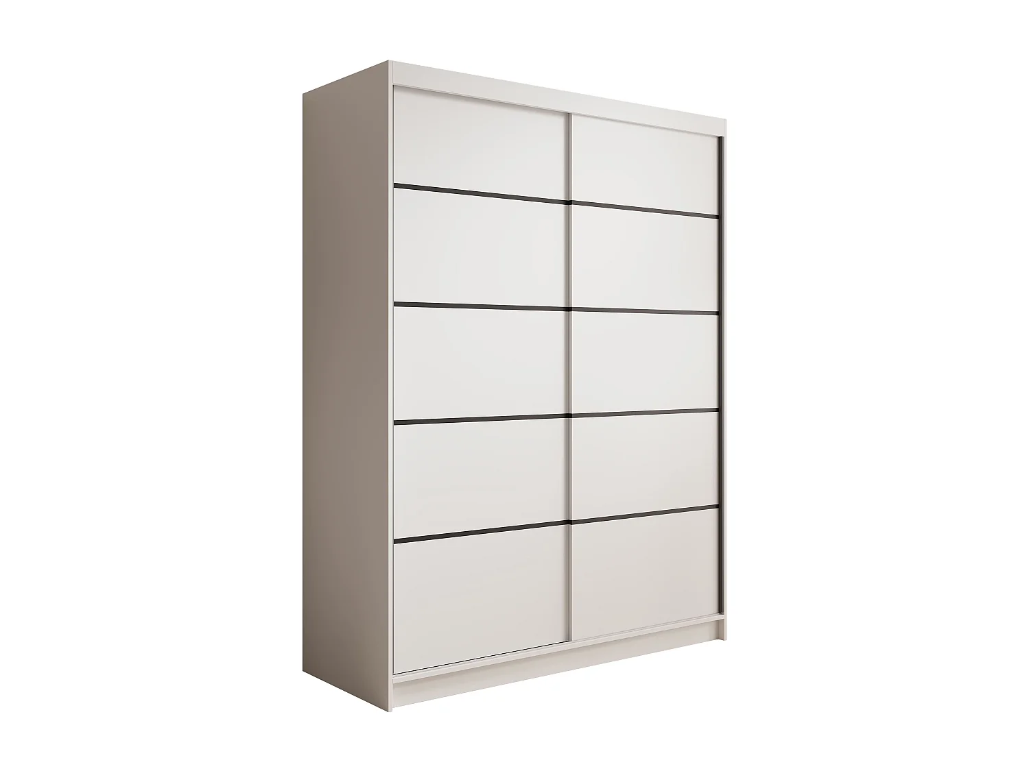 Armoire Mona/Portes coulissantes/Blanc