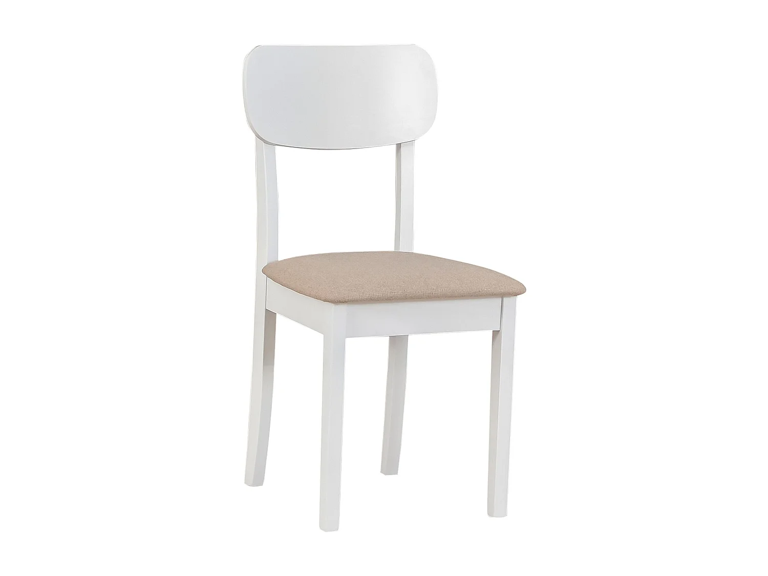 Silla de comedor acolchada – Beige/Blanco – NOELES