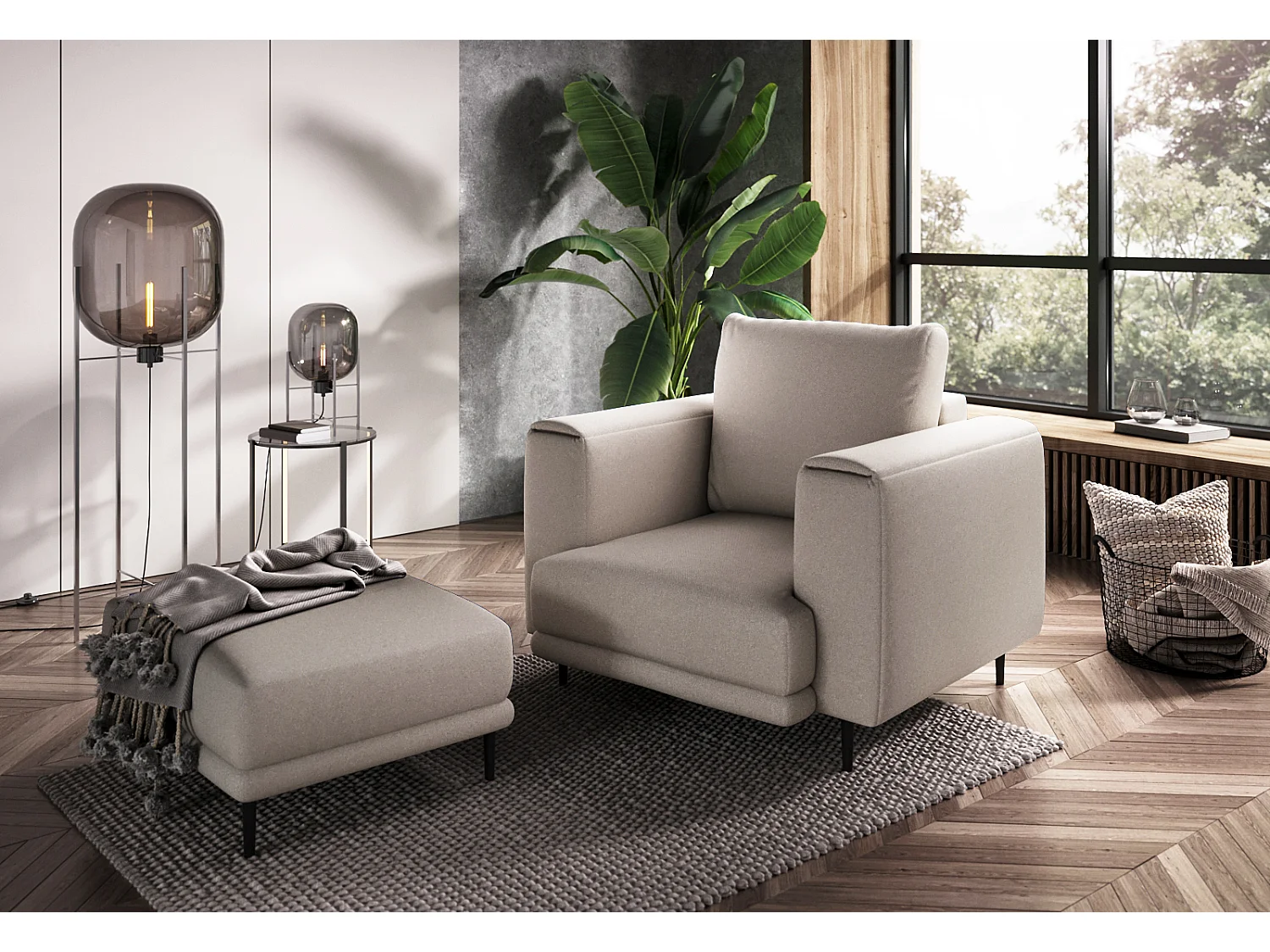 Sunny Poltrana/Tessuto/beige