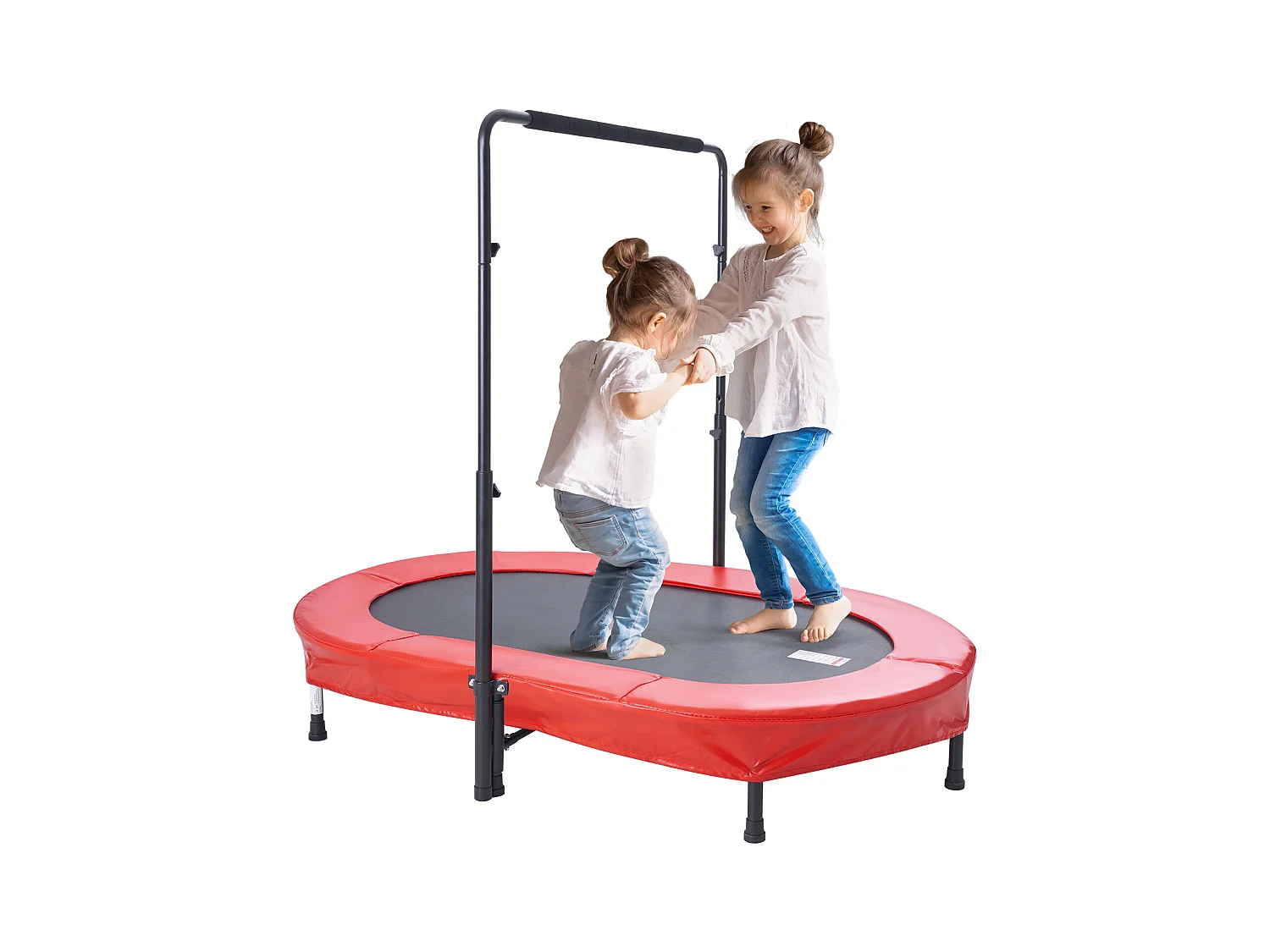 Trampoline SucceBuy, Mini Trampoline142 cm pour Enfants, Pliable, pour Tout-Petits, Intérieure et Extérieure