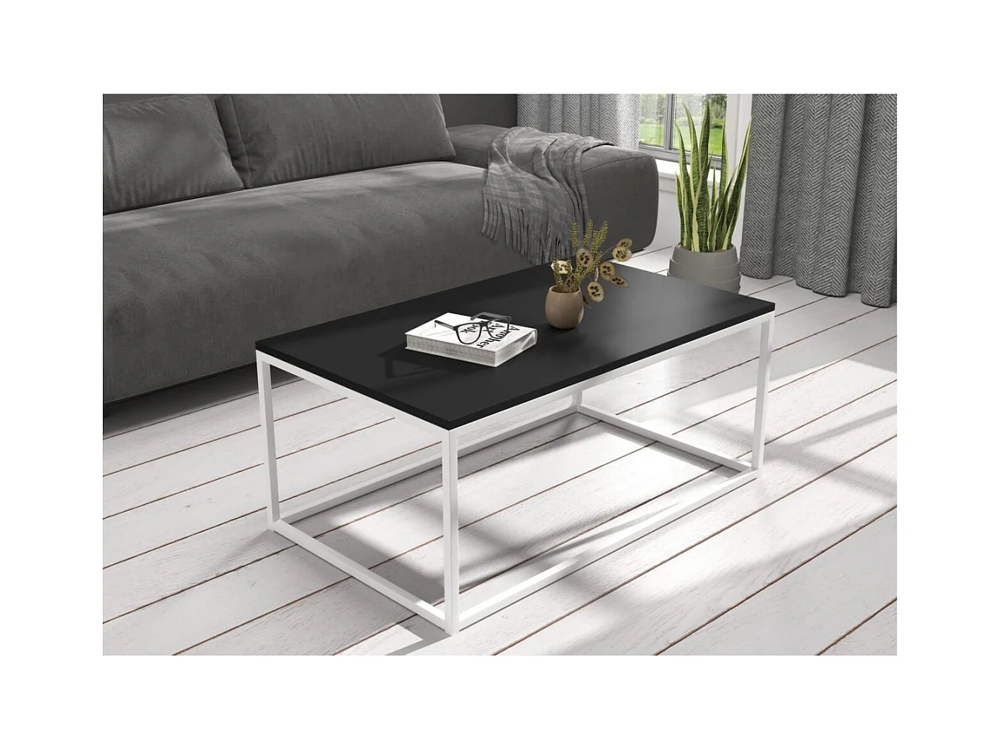 Couchtisch Marisa Lux/Metall&Holz/Weiss&