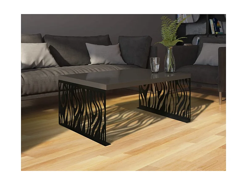 Couchtisch Mavie/Metall&Holz/Schwarz