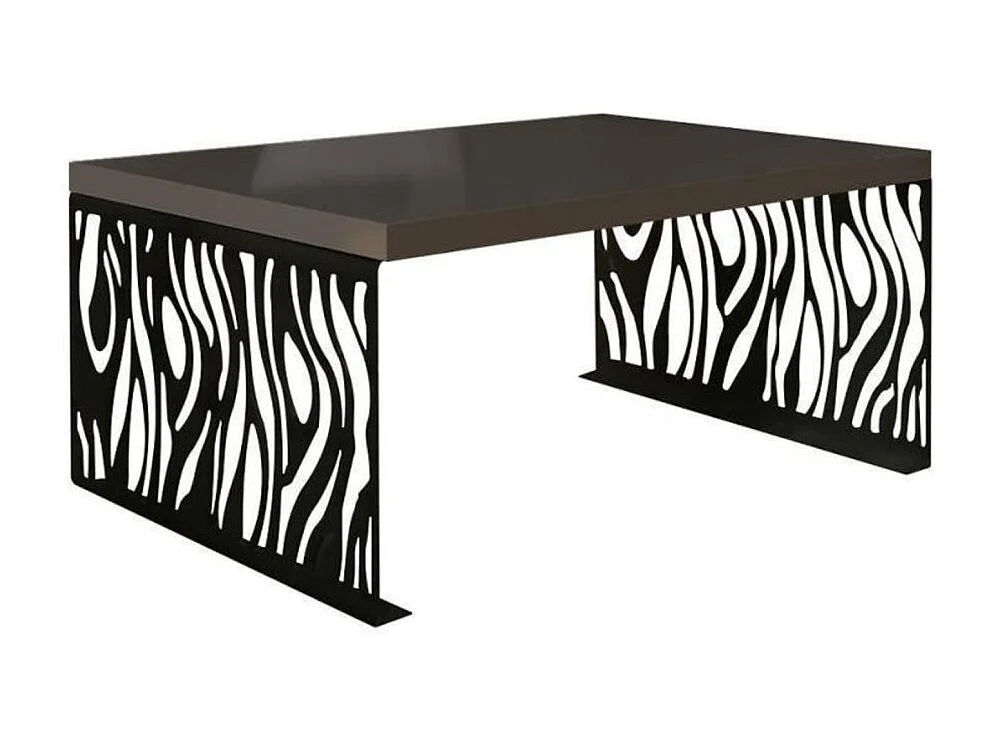 Tavolino Mavie/Metallo Legno/Nero