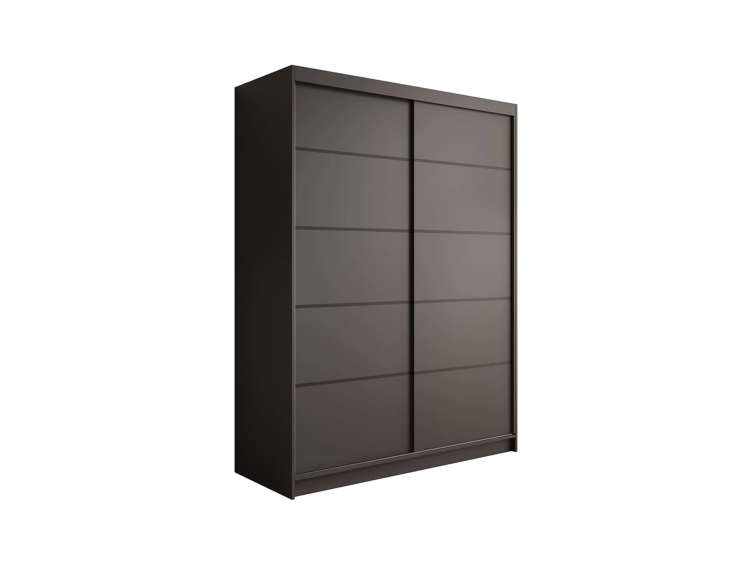 Armoire Mona/Portes coulissantes/Noir