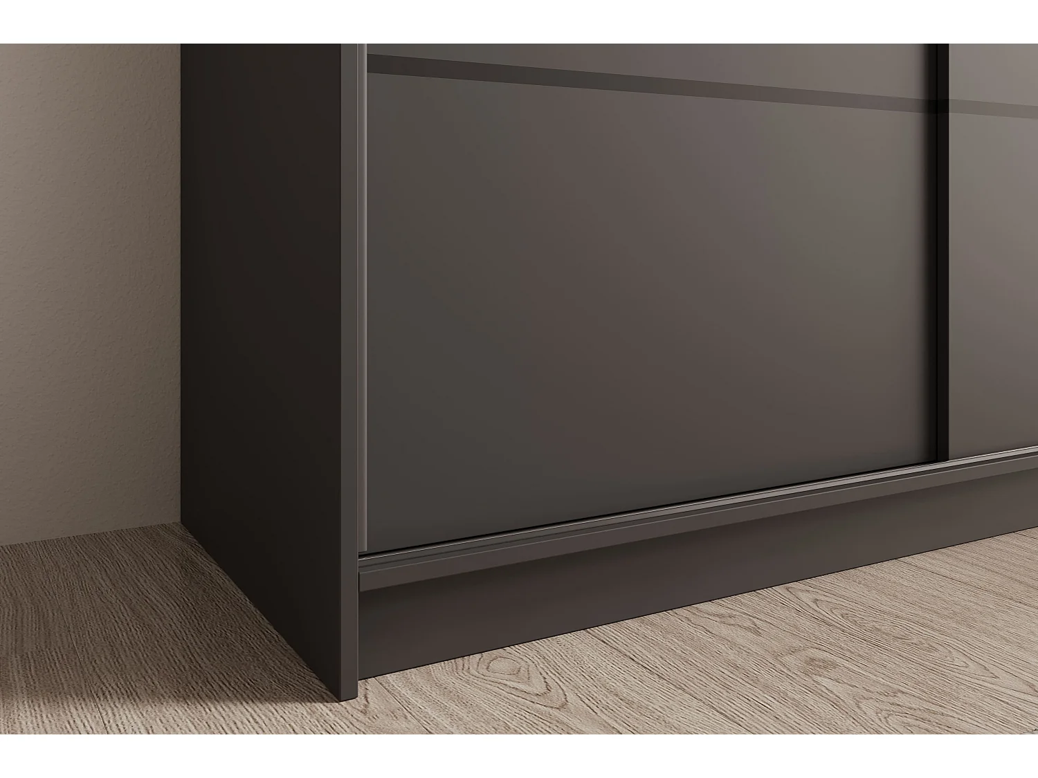 Armoire Mona/Portes coulissantes/Noir