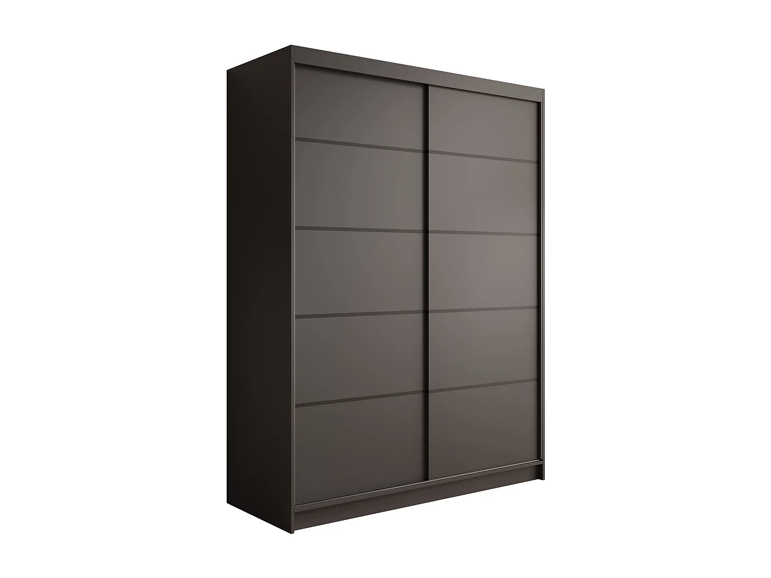 Armoire Mona/Portes coulissantes/Noir