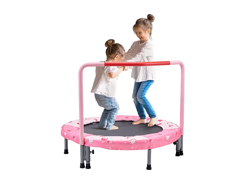Trampoline SucceBuy, Mini Trampoline 91 cm pour Enfants, Pliable, pour une Utilisation Intérieure et Extérieure, pour Garçons et Filles, Rouge