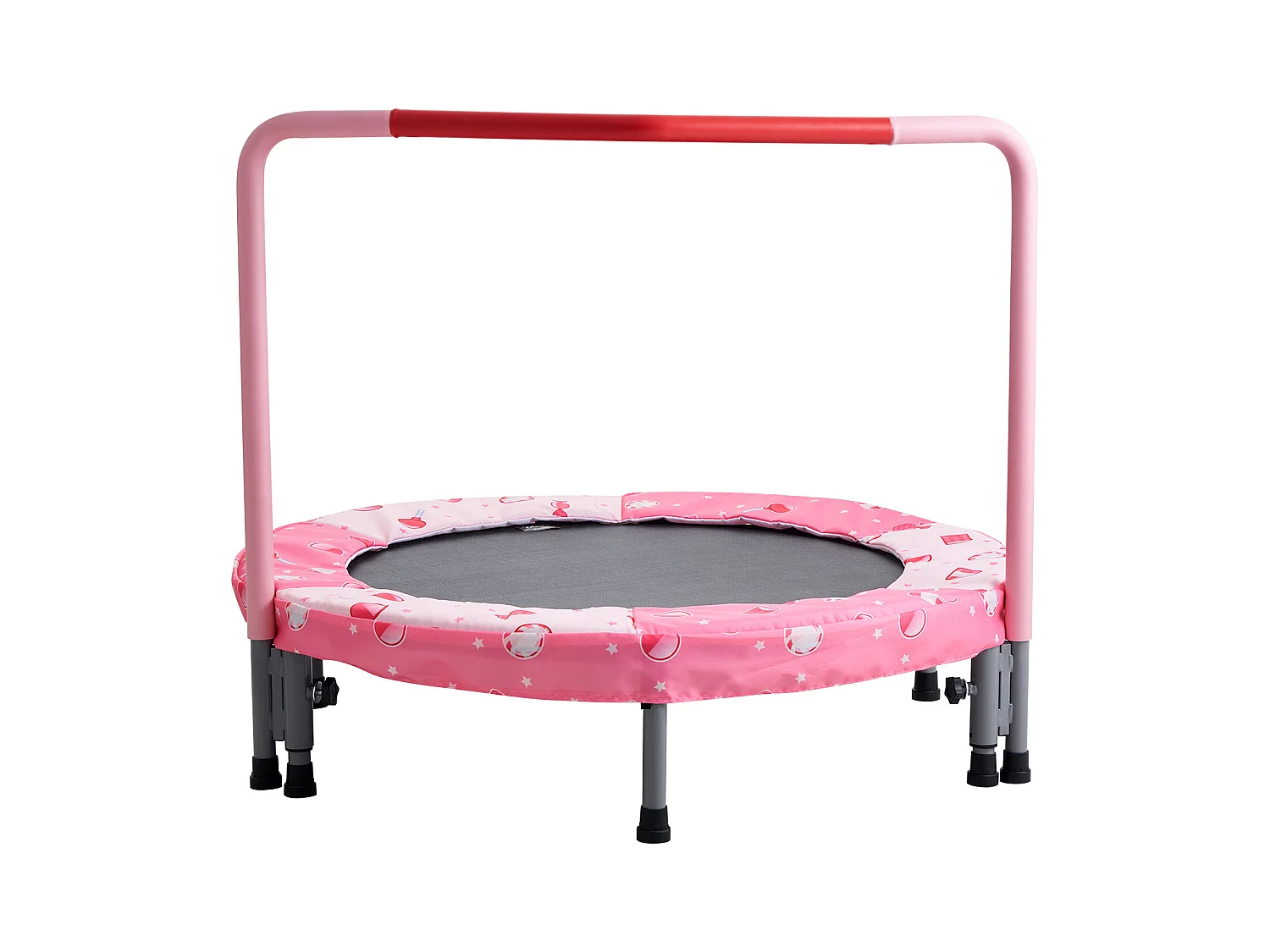 Trampoline SucceBuy, Mini Trampoline 91 cm pour Enfants, Pliable, pour une Utilisation Intérieure et Extérieure, pour Garçons et Filles, Rouge